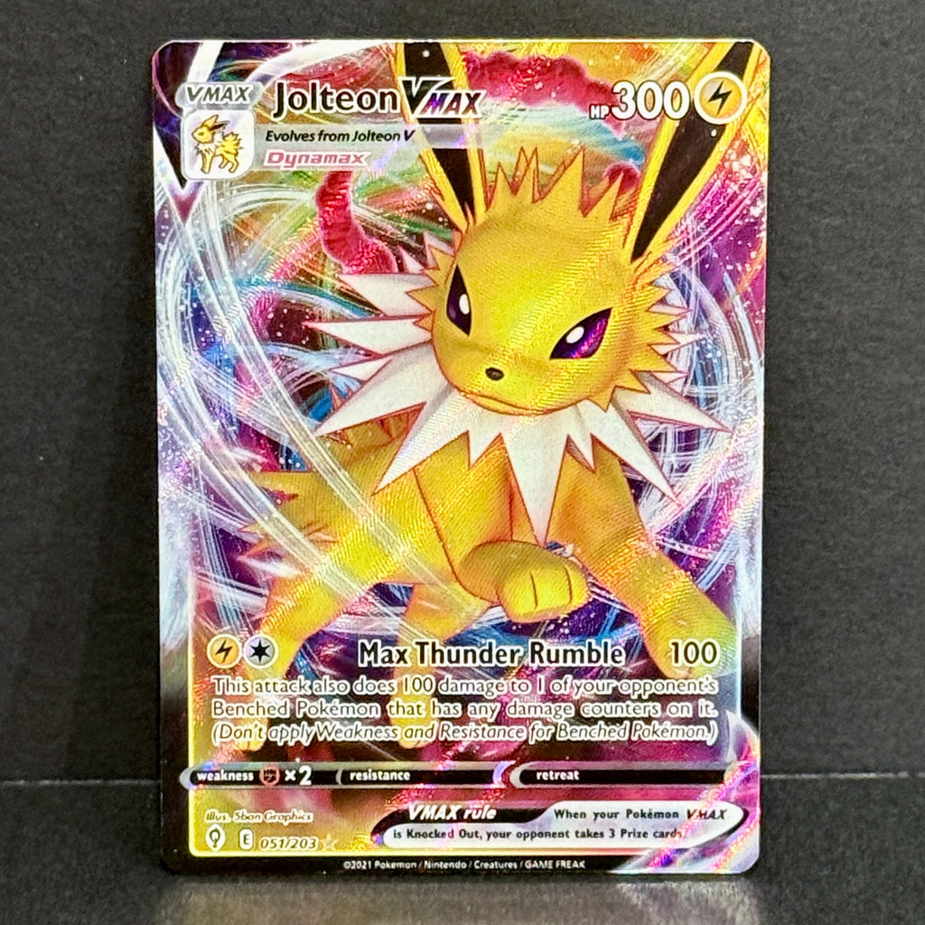 2021 Pokemon Evolving Skies 051/203 Jolteon VMAX Ultra Rare