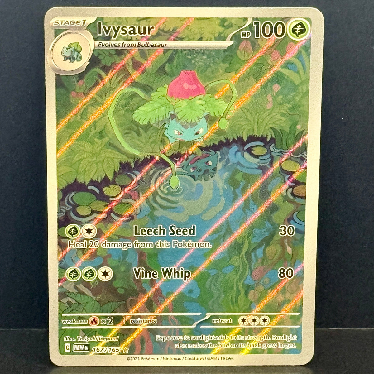 2023 Pokemon Scarlet & Violet 151 167/165 Ivysaur Illustration Rare