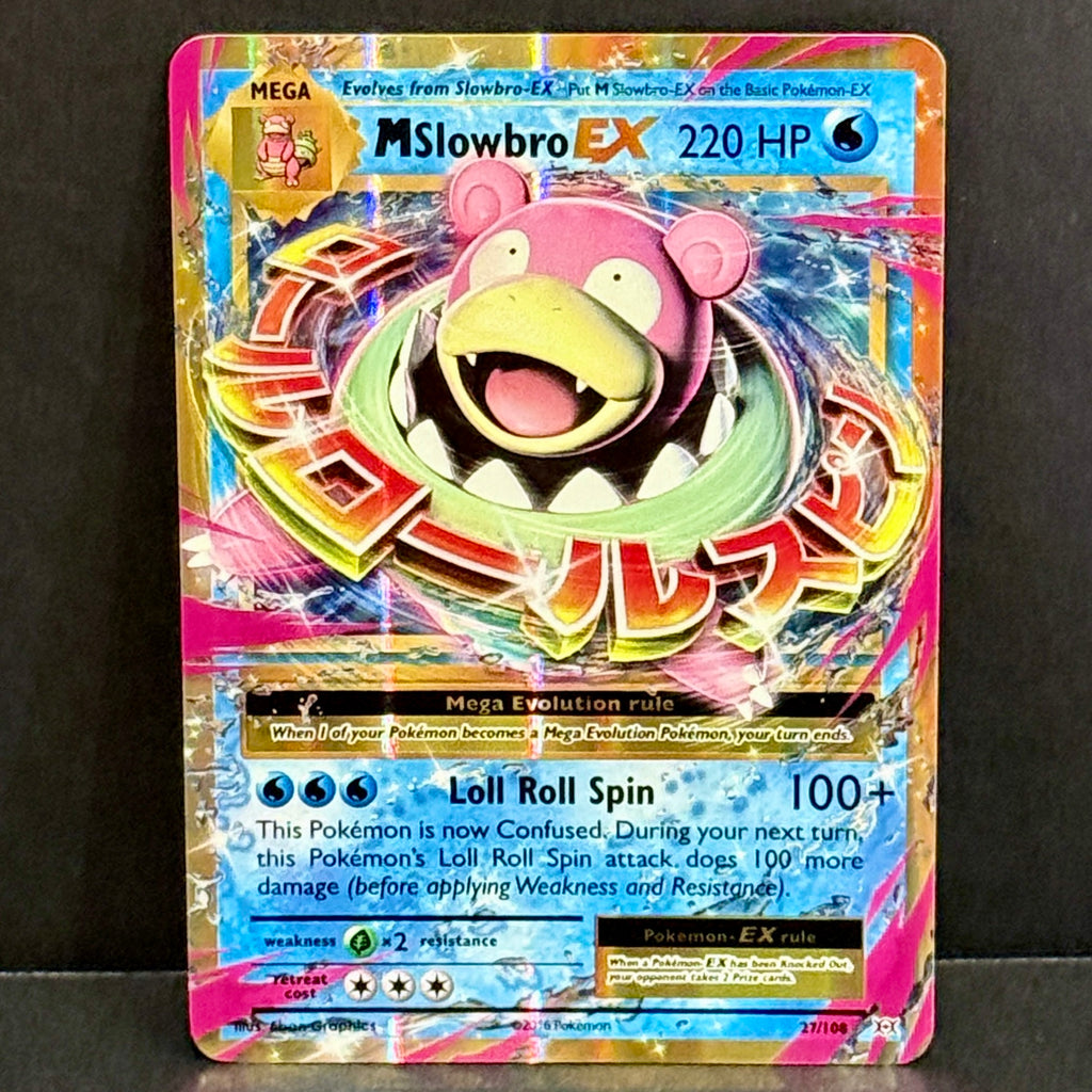 2016 Pokemon Evolutions 027/108 M Slowbro EX Ultra Rare