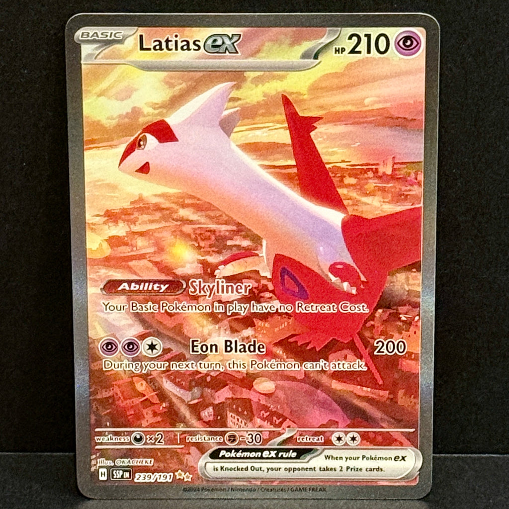 2024 Pokemon Surging Sparks 239/191 Latias EX Special Illustration Rare