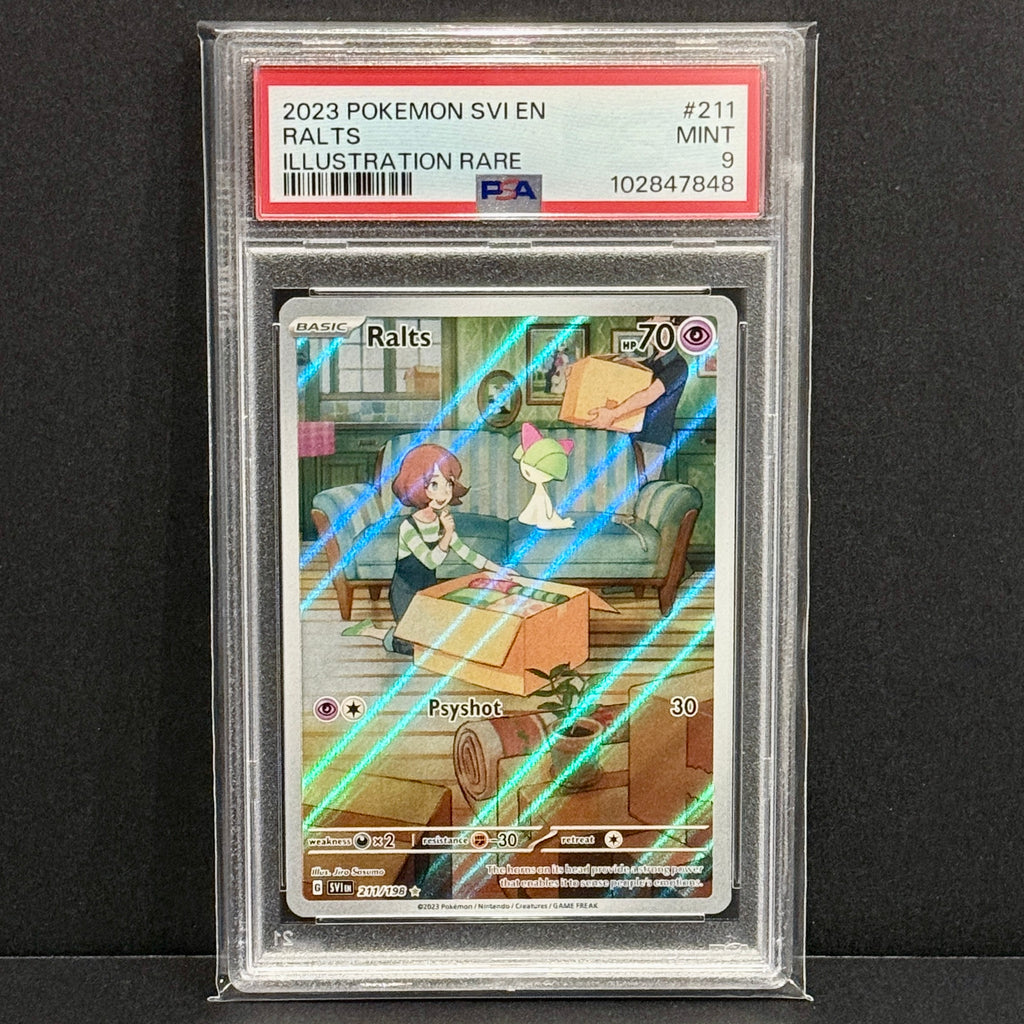 2023 Pokemon Scarlet Violet Base Set 211/198 Ralts Illustration Rare PSA 9
