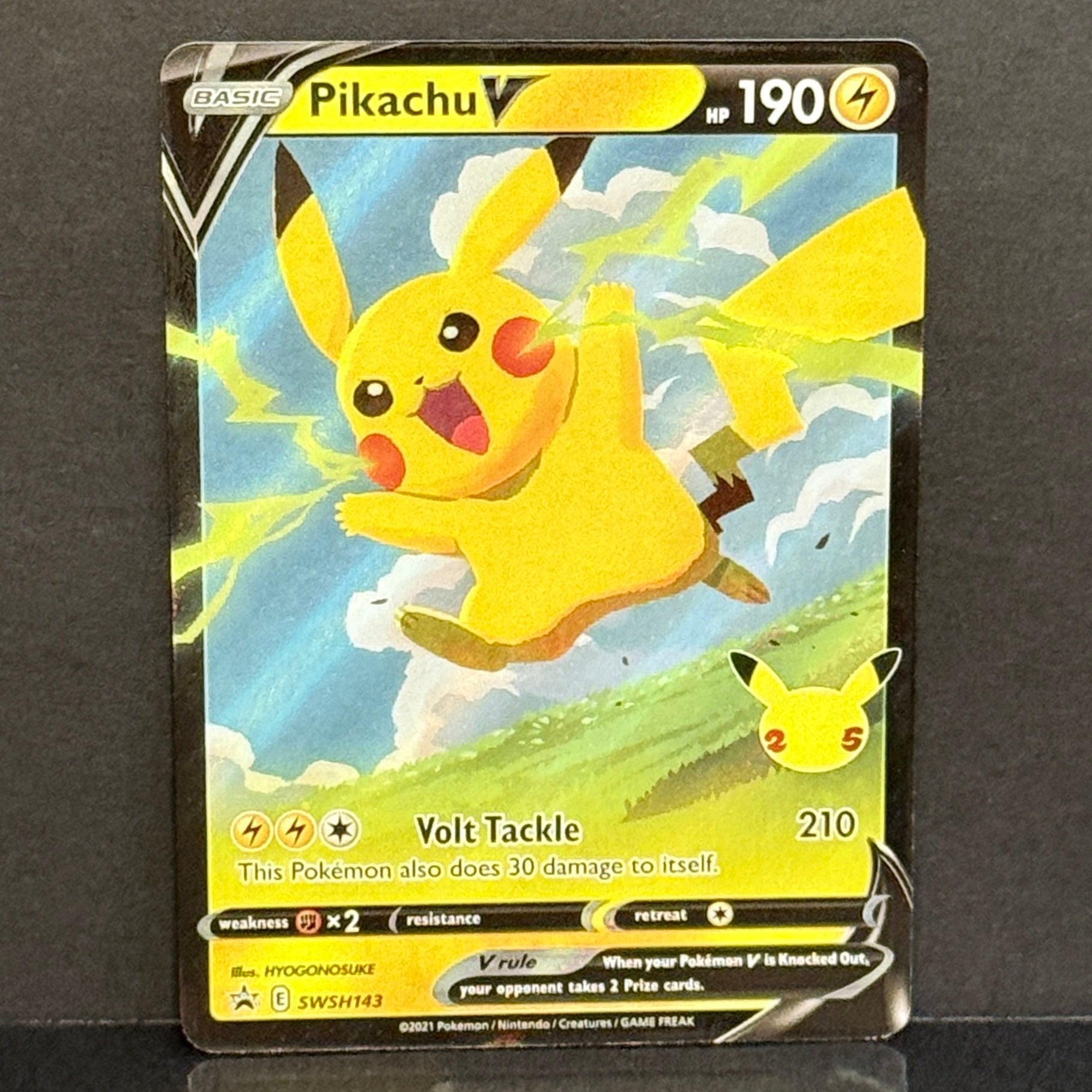2021 Pokemon Sword & Shield Promo SWSH143 Pikachu V Promo