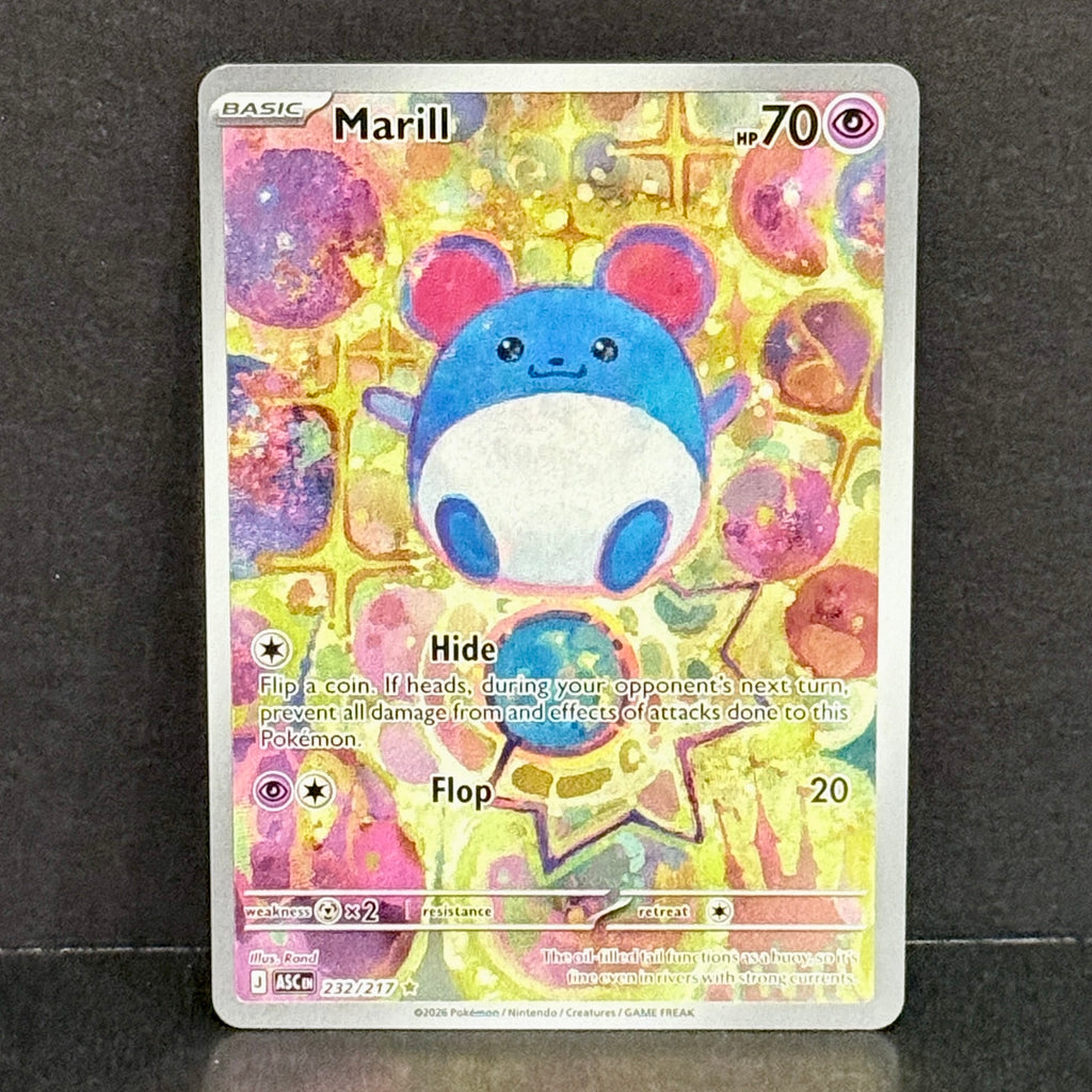 2026 Pokemon Ascended Heroes 232/217 Marill Illustration Rare