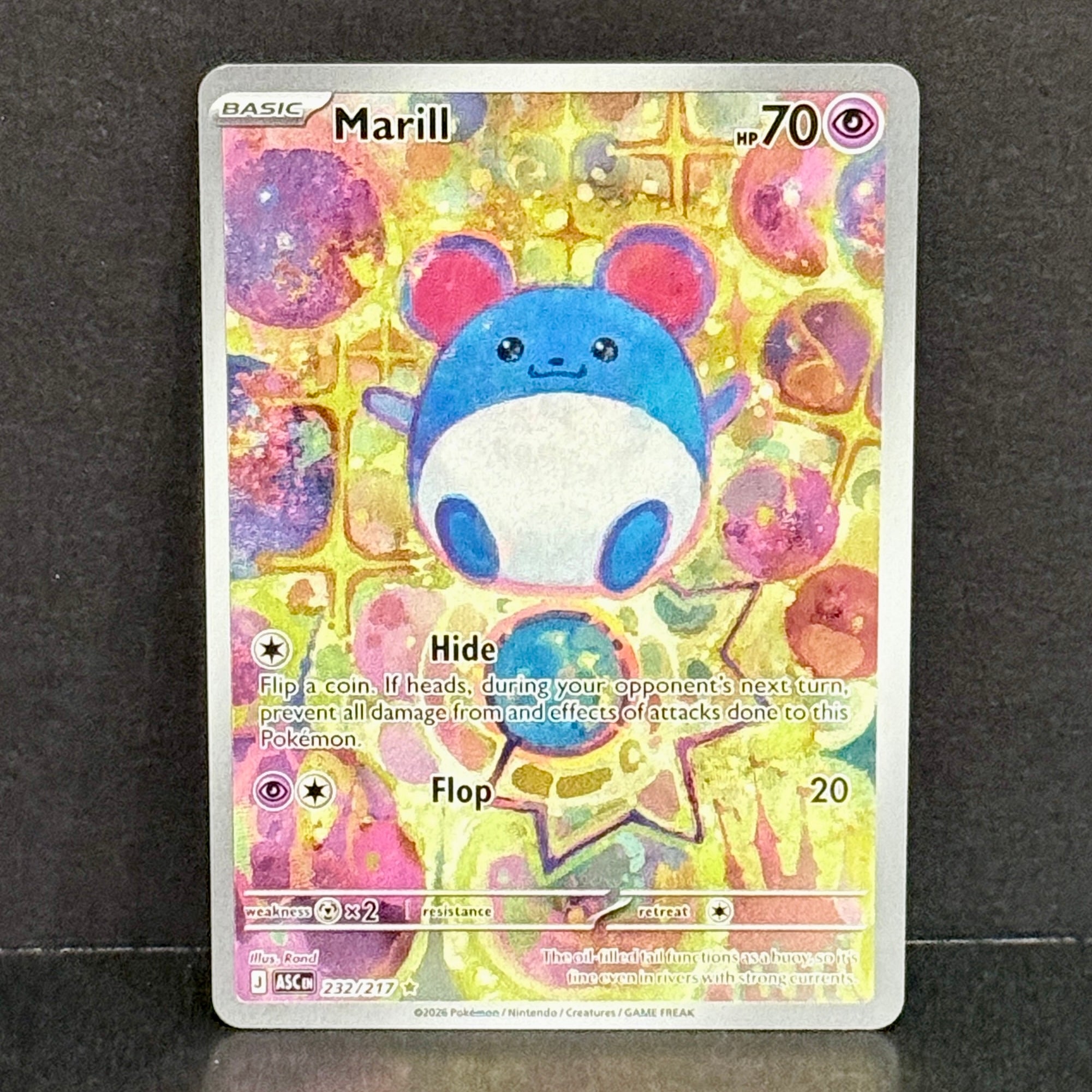 2026 Pokemon Ascended Heroes 232/217 Marill Illustration Rare