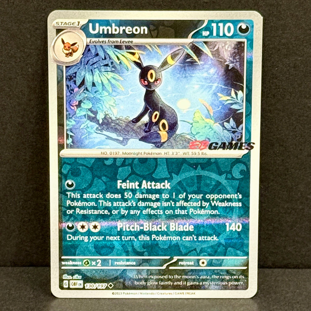 2026 Pokemon EB Games Stamped Promo 130/197 Umbreon Promo