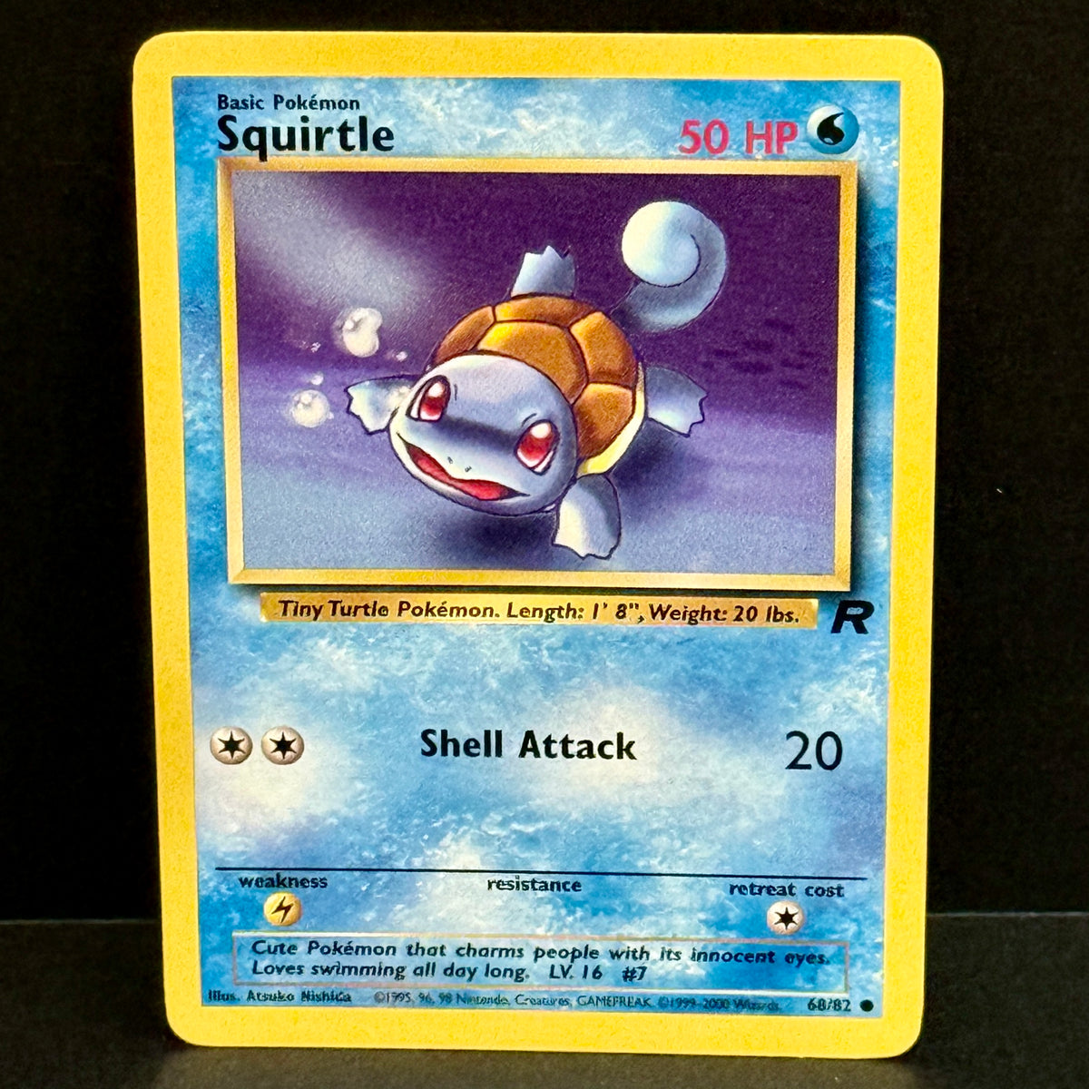 2000 Pokemon Team Rocket 68/82 Squirtle Common