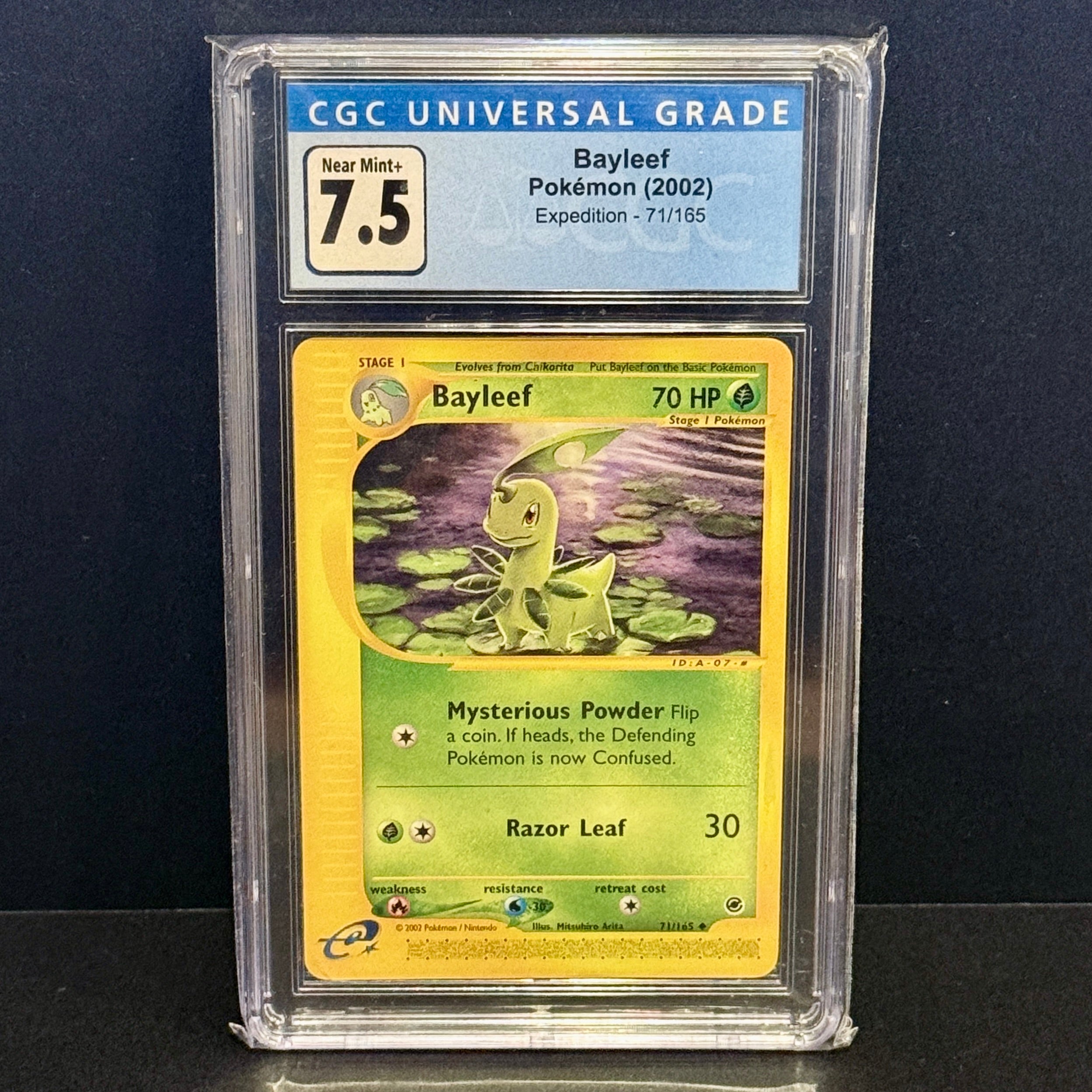 2002 Pokemon Expedition 71 Bayleef Uncommon CGC 7.5 – Final Form