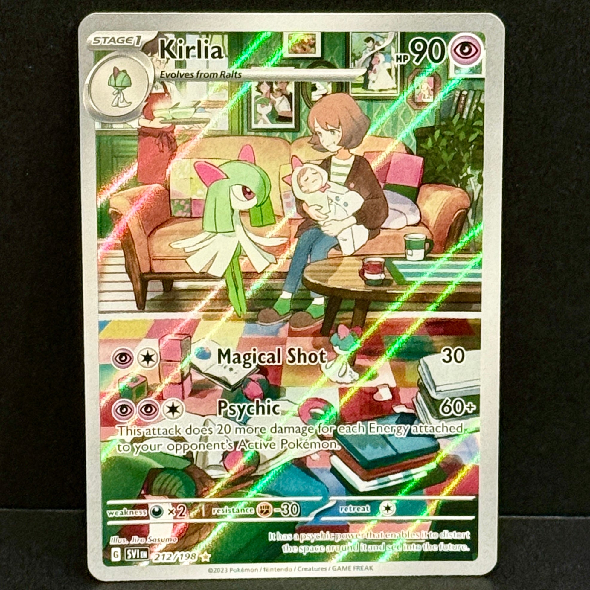 2023 Pokemon Scarlet Violet Base Set 212/198 Kirlia Illustration Rare
