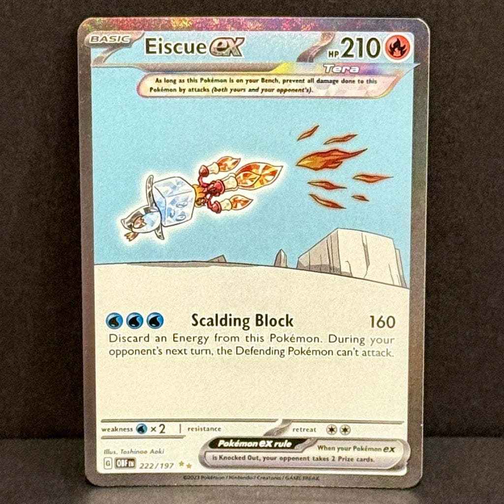 2023 Pokemon Obsidian Flames 222/197 Eiscue EX Special Illustration Rare