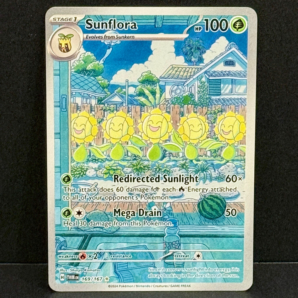 2024 Pokemon Twilight Masquerade 169/167 Sunflora Illustration Rare
