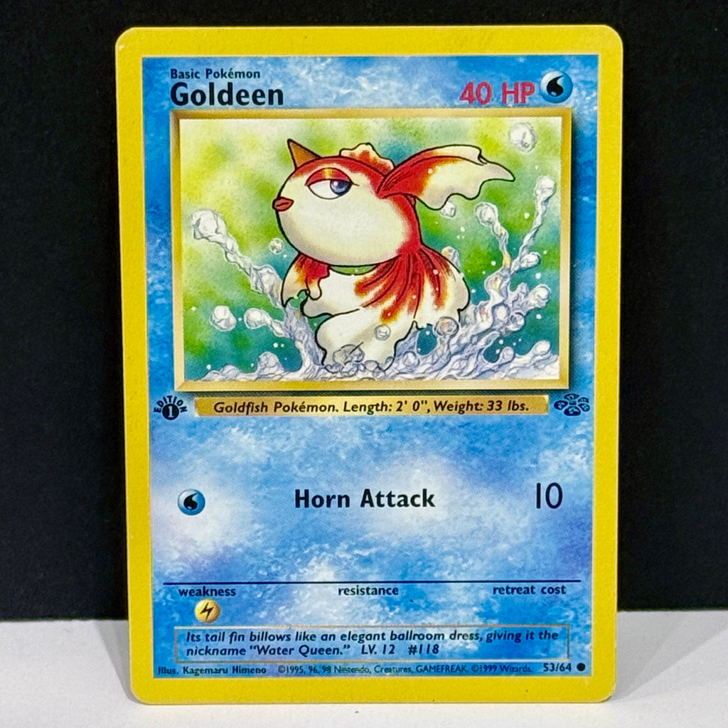 1999 Pokmeon Jungle 53/64 Goldeen Common 1st Edition