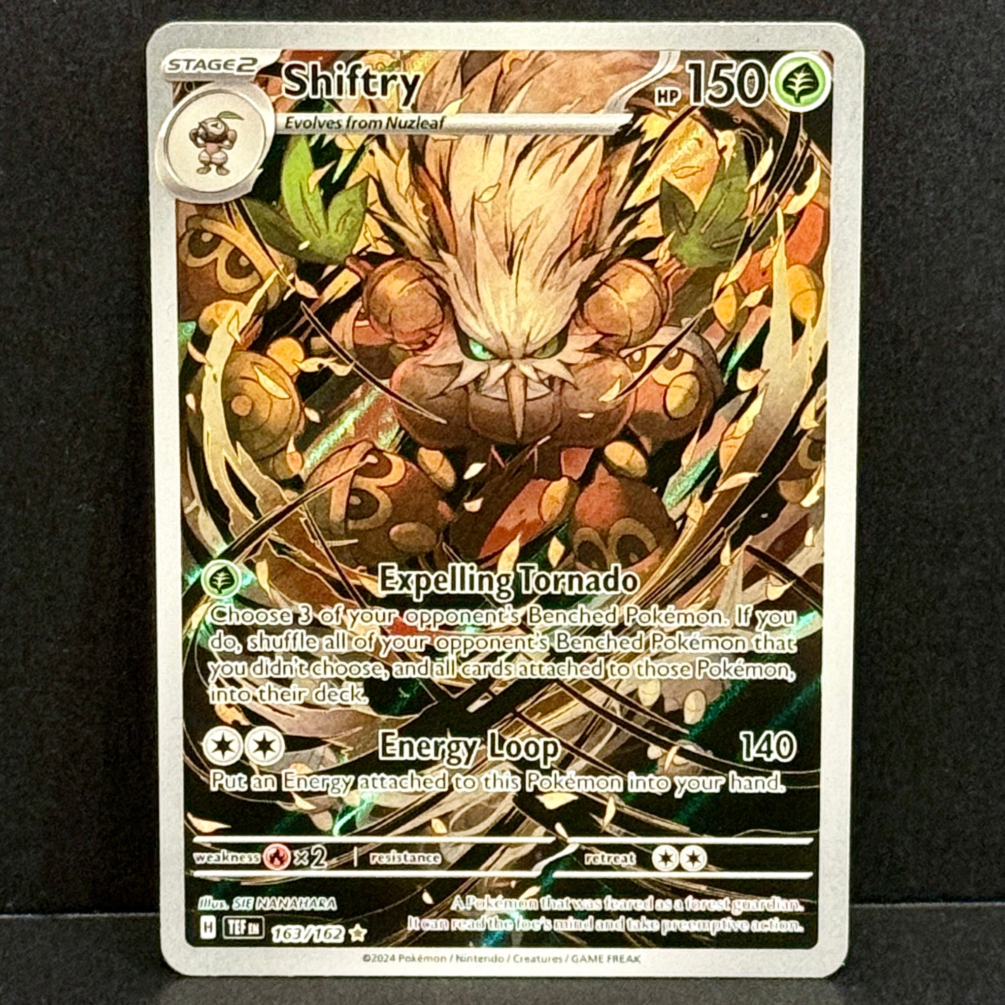 2024 Pokemon Temporal Forces 163/162 Shiftry Illustration Rare