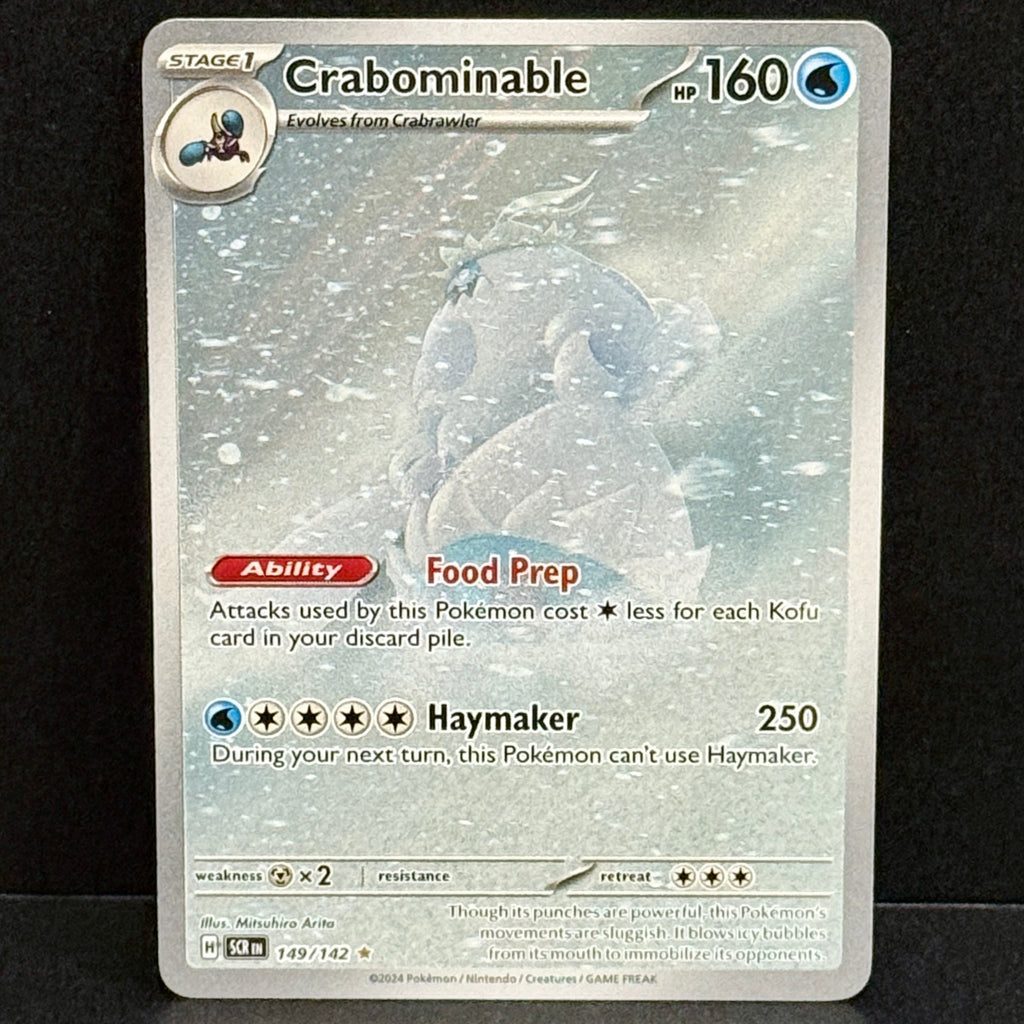 2024 Pokemon Stellar Crown 149/142 Crabominable Illustration Rare