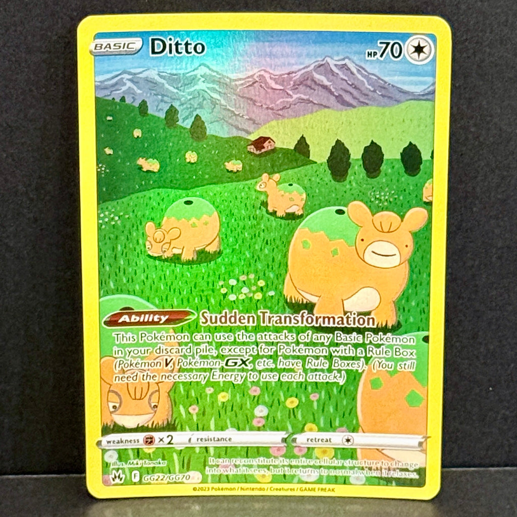 2023 Pokemon Crown Zenith Galarian Gallery GG22/GG70 Ditto Ultra Rare