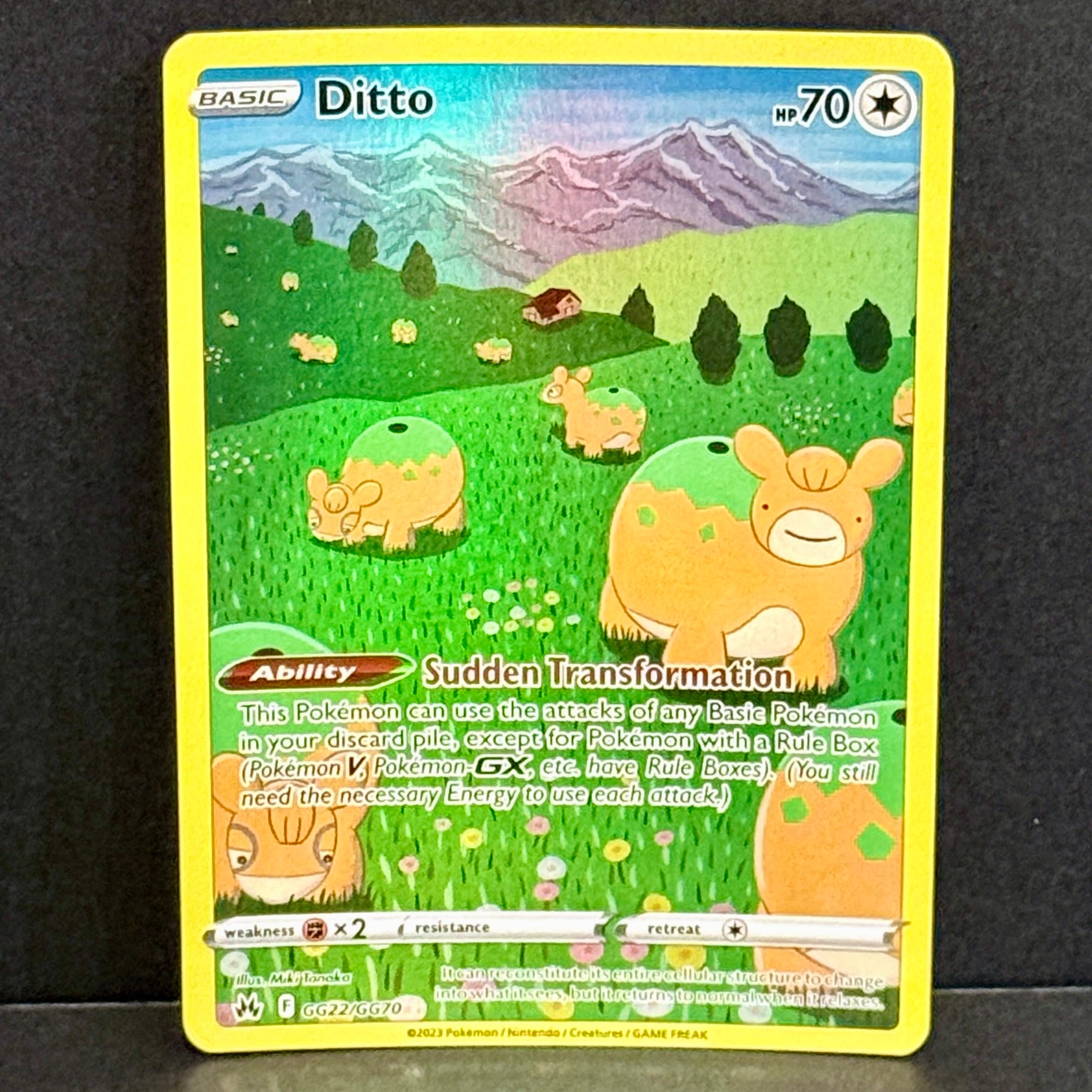 2023 Pokemon Crown Zenith Galarian Gallery GG22/GG70 Ditto Ultra Rare