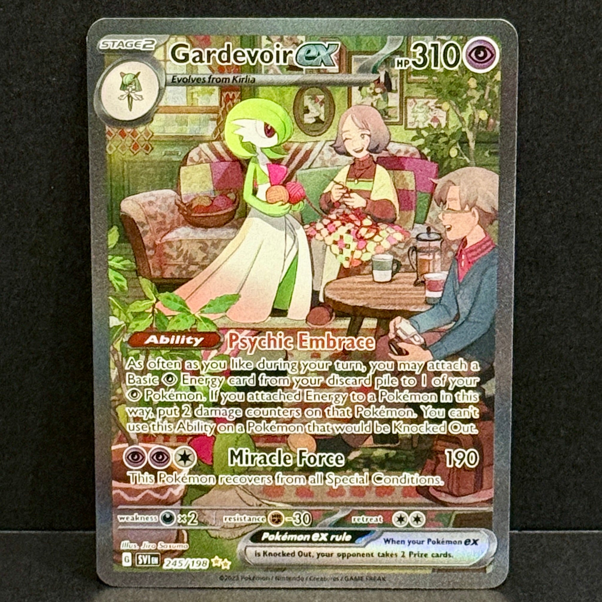 2023 Pokemon Scarlet Violet Base Set 245/198 Gardevoir EX Special Illustration Rare