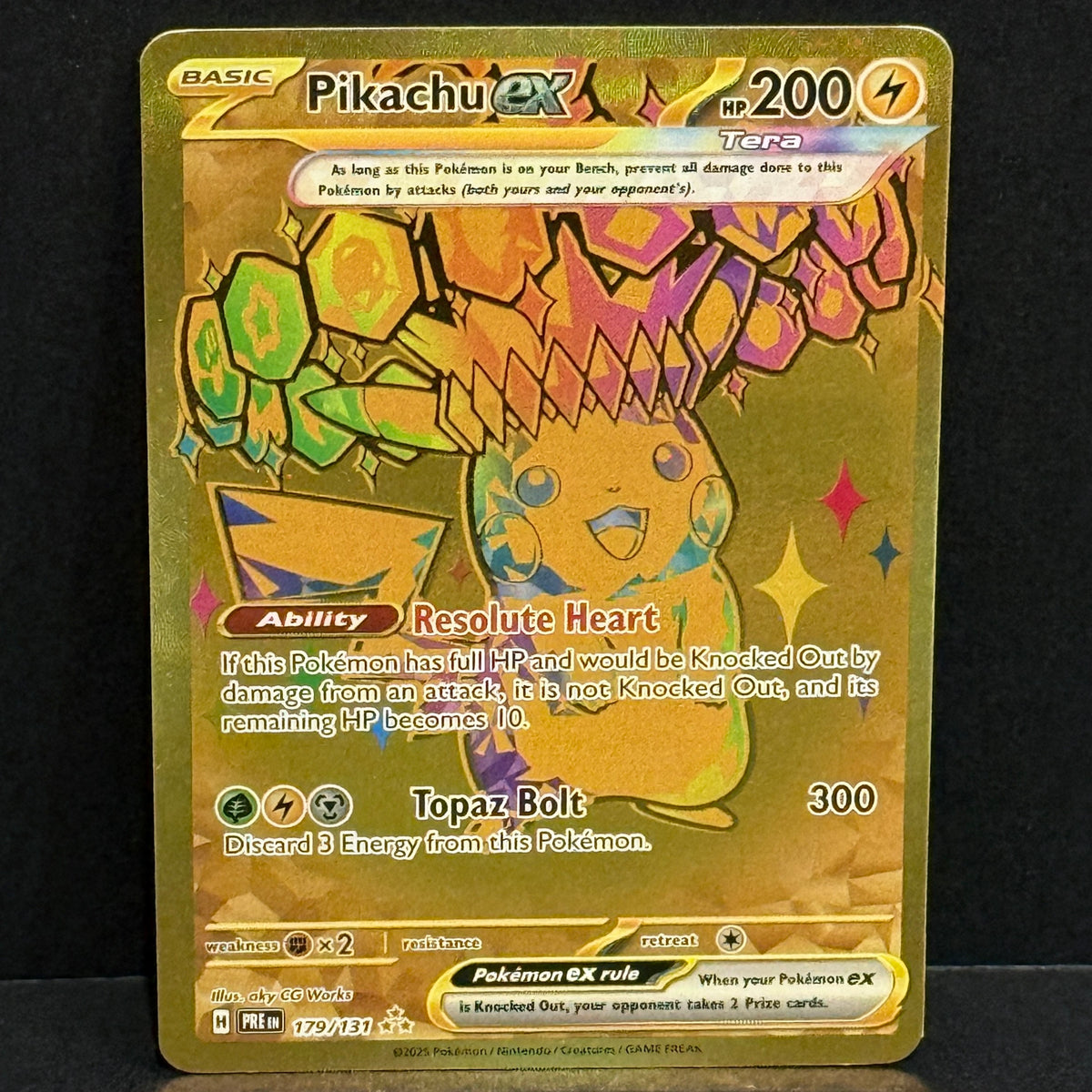 2024 Pokemon Surging Sparks 247/191 Pikachu ex Hyper Rare