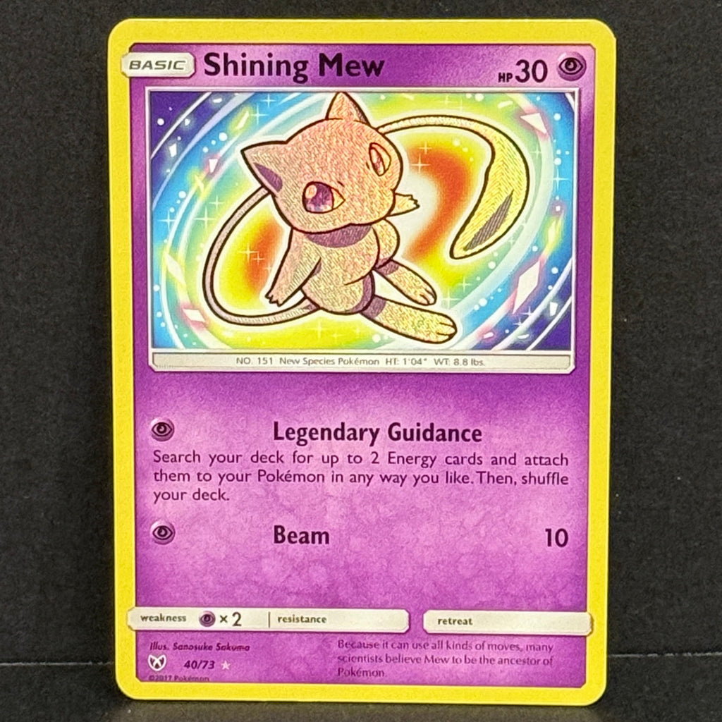 2017 Pokemon Shining Legends 40/73 Shining Mew Shiny Holo Rare