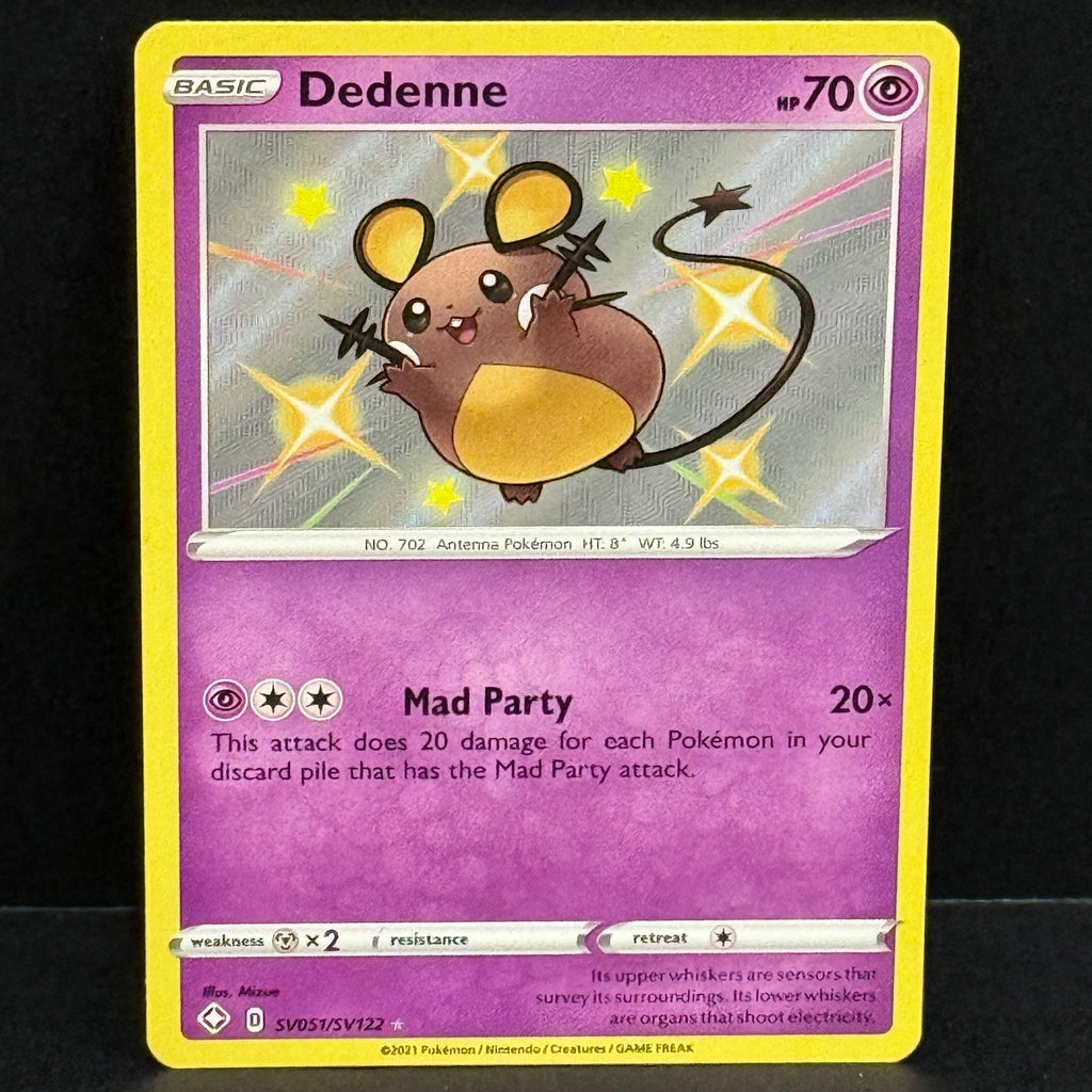 2021 Pokemon Shining Fates Shiny Vault SV051/SV122 Dedenne Shiny Holo Rare