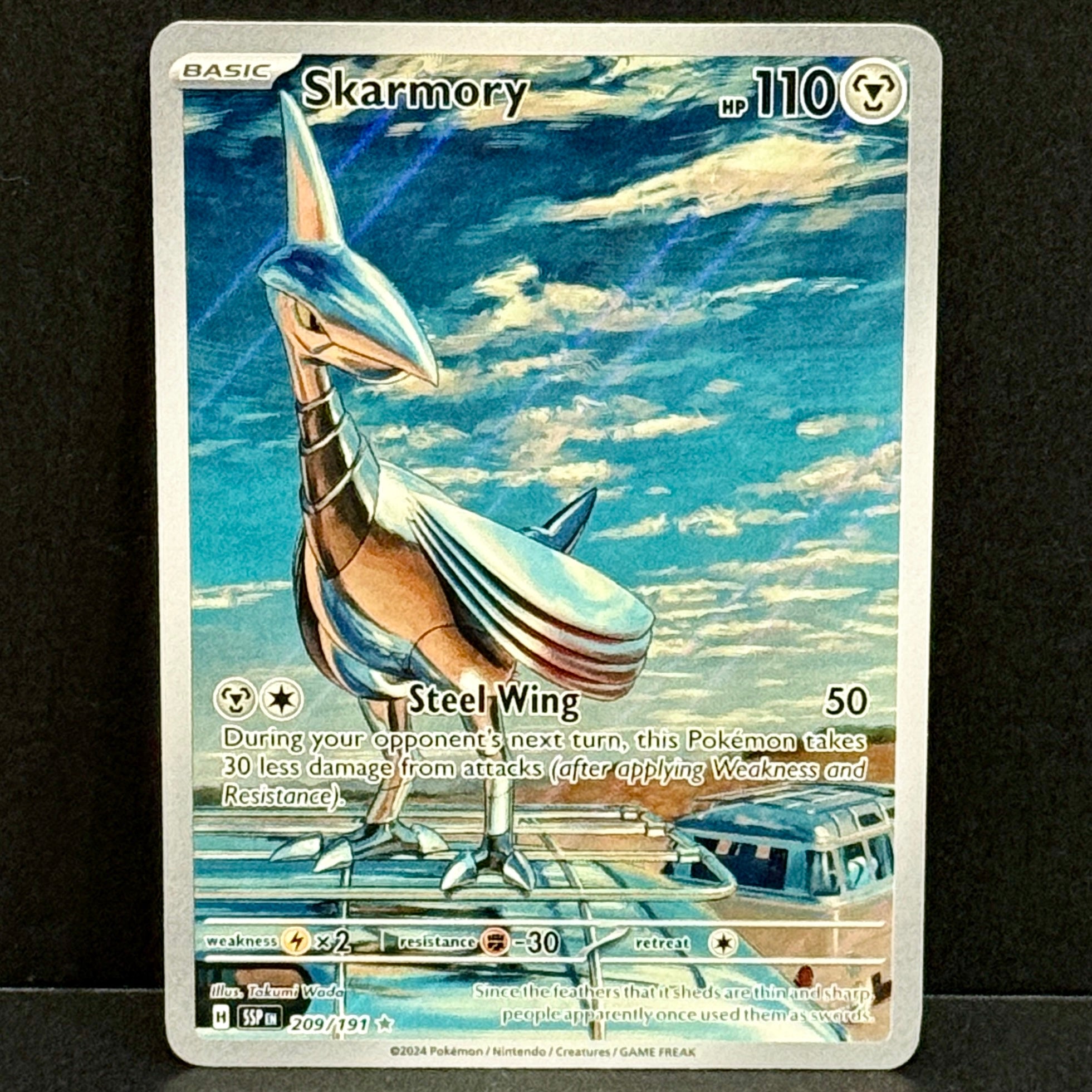 2024 Pokemon Surging Sparks 209/191 Skarmory Illustration Rare