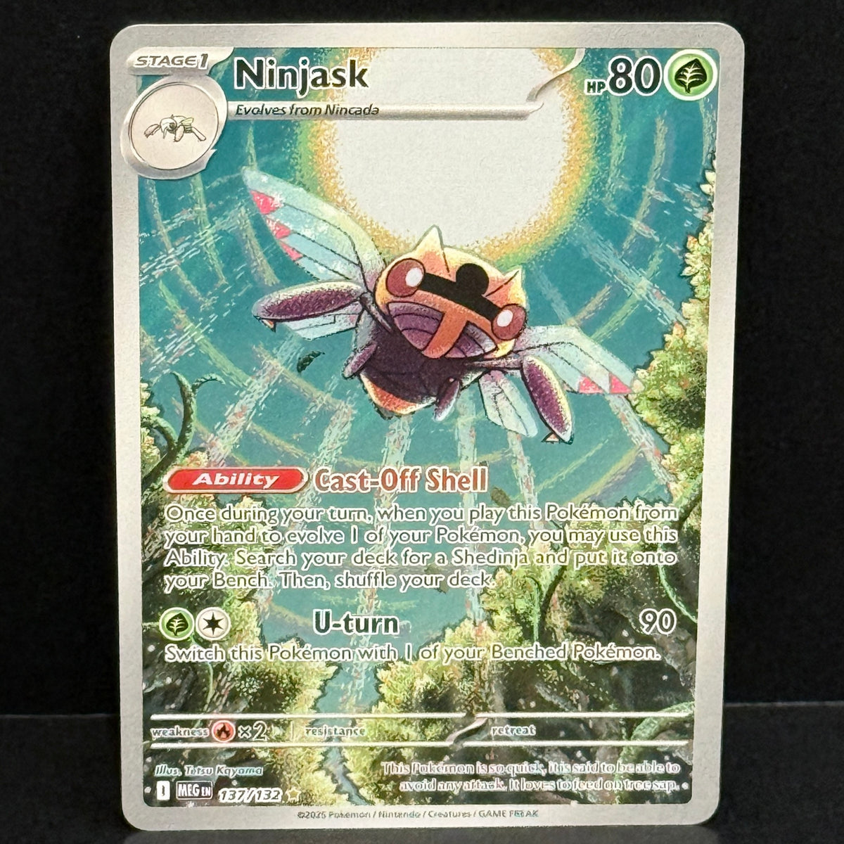 2025 Pokemon Mega Evolution 137/132 Ninjask Illustration Rare