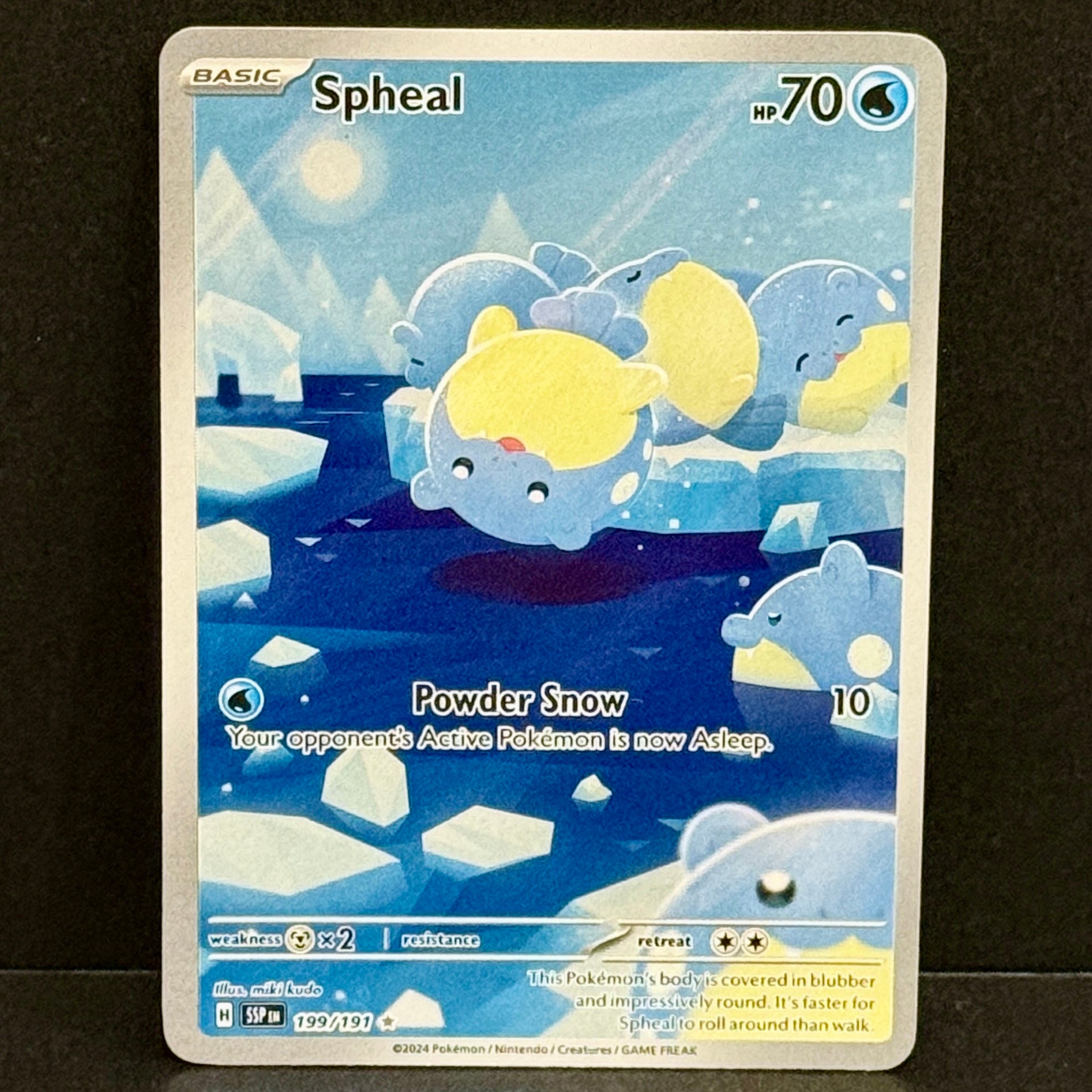 2024 Pokemon Surging Sparks 199/191 Spheal Illustration Rare