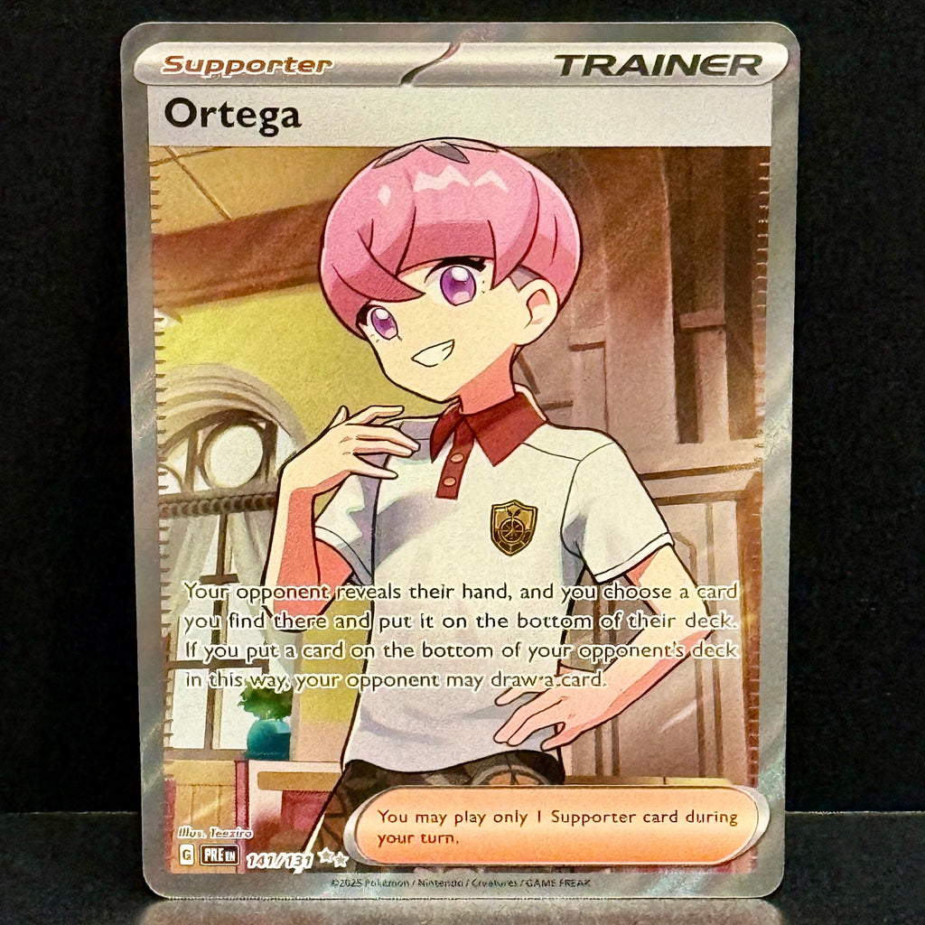 2025 Pokemon Prismatic Evolutions 141/131 Ortega Ultra Rare