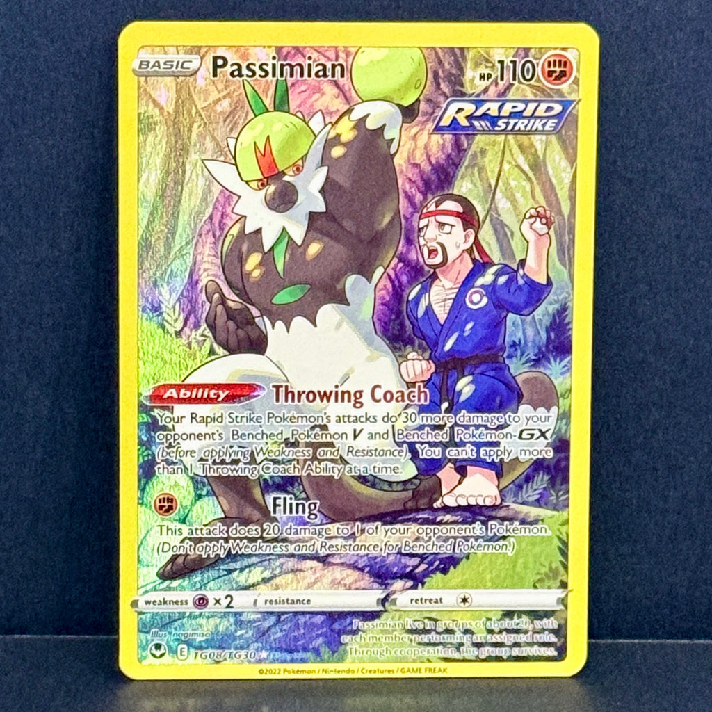 2022 Pokemon Silver Tempest Trainer Gallery TG08/TG30 Passimian Ultra Rare