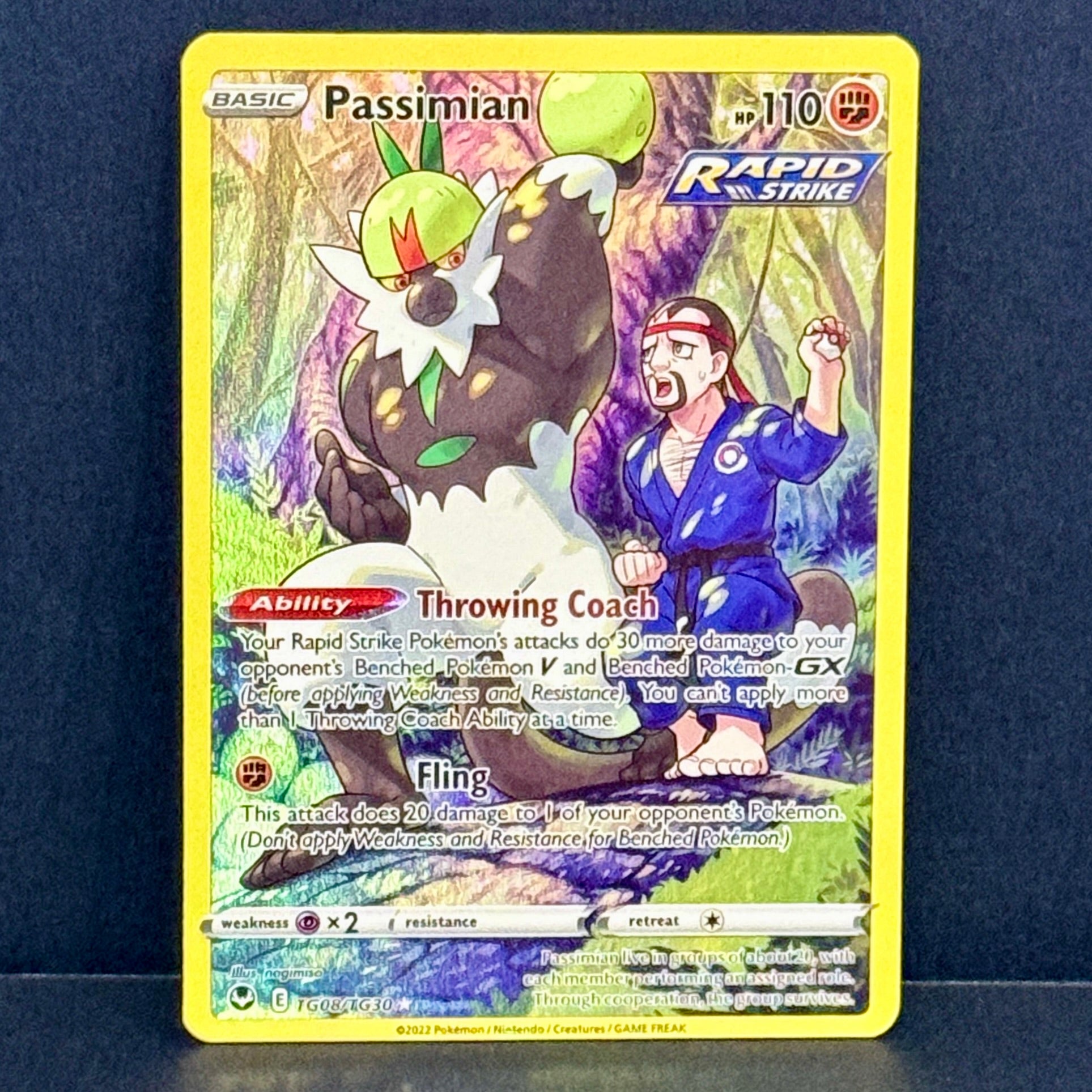 2022 Pokemon Silver Tempest Trainer Gallery TG08/TG30 Passimian Ultra Rare