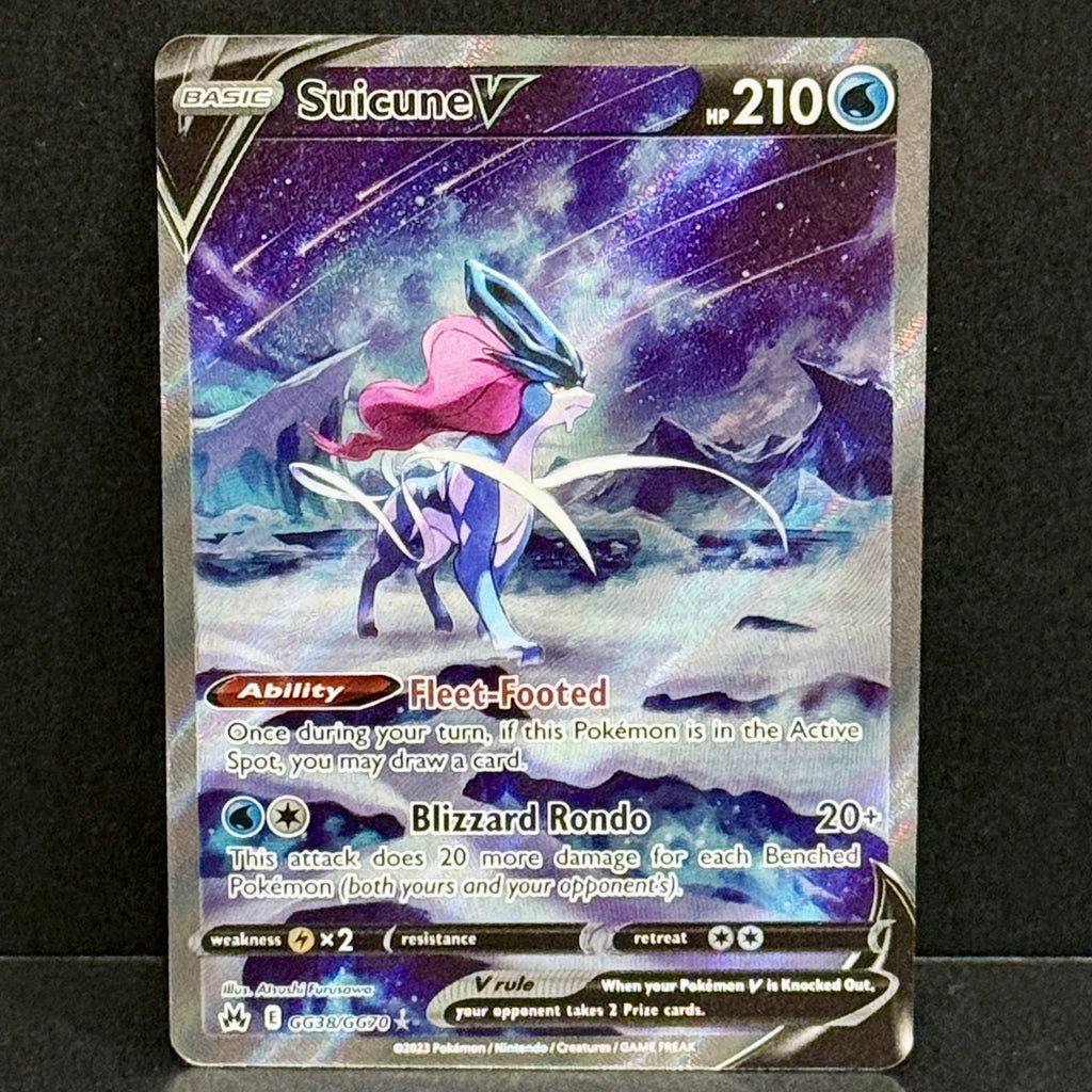2023 Pokemon Crown Zenith Galarian Gallery GG38/GG70 Suicune V Ultra Rare
