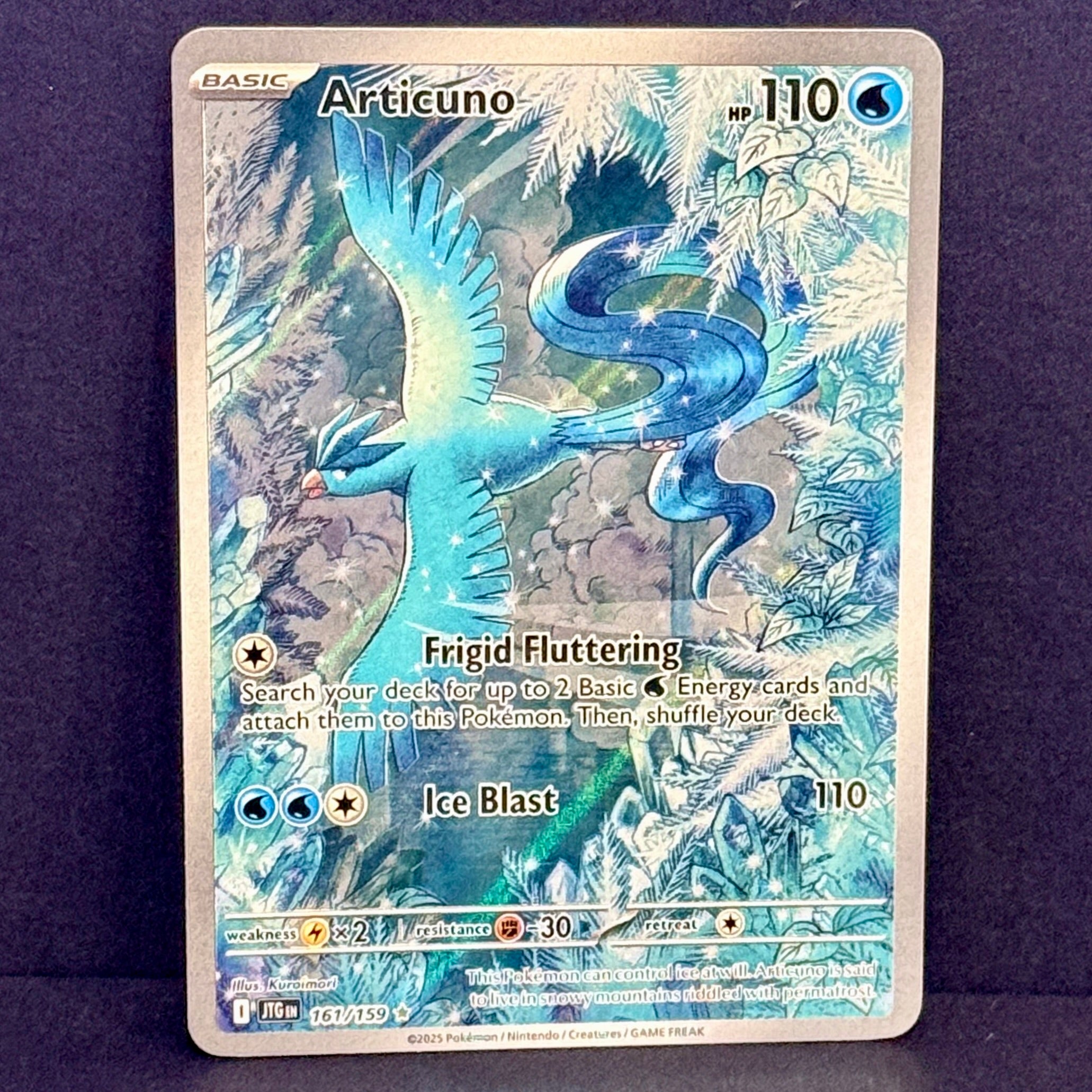 2025 Pokemon Journey Together 161/159 Articuno Illustration Rare