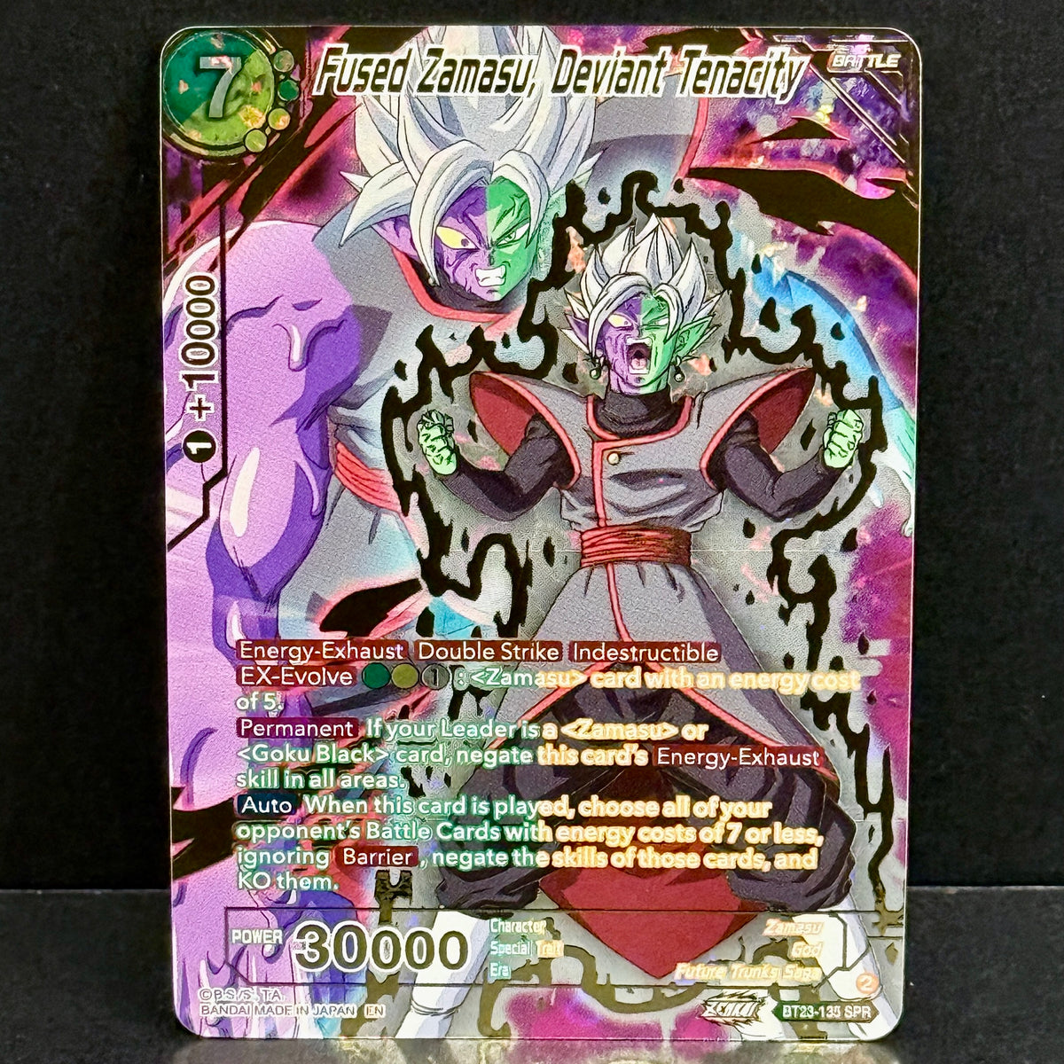 2023 Dragon Ball Perfect Combination BT23-135 Fused Zamasu, Deviant Tenacity (SPR) Special Rare