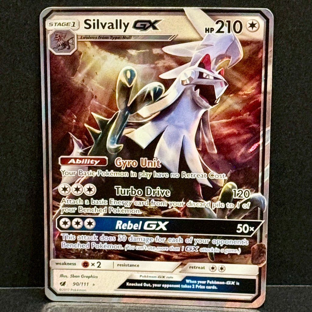 2017 Pokemon Crimson Invasion 090/111 Silvally GX Ultra Rare