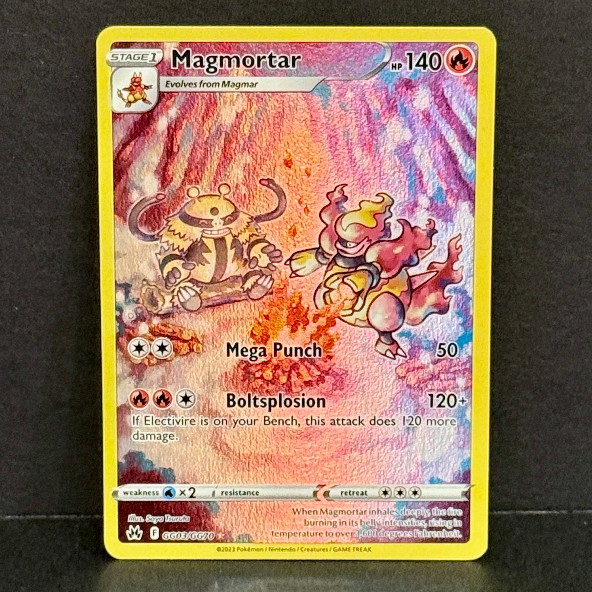 2023 Pokemon Crown Zenith: Galarian Gallery GG03/GG70 Magmortar Holo Rare