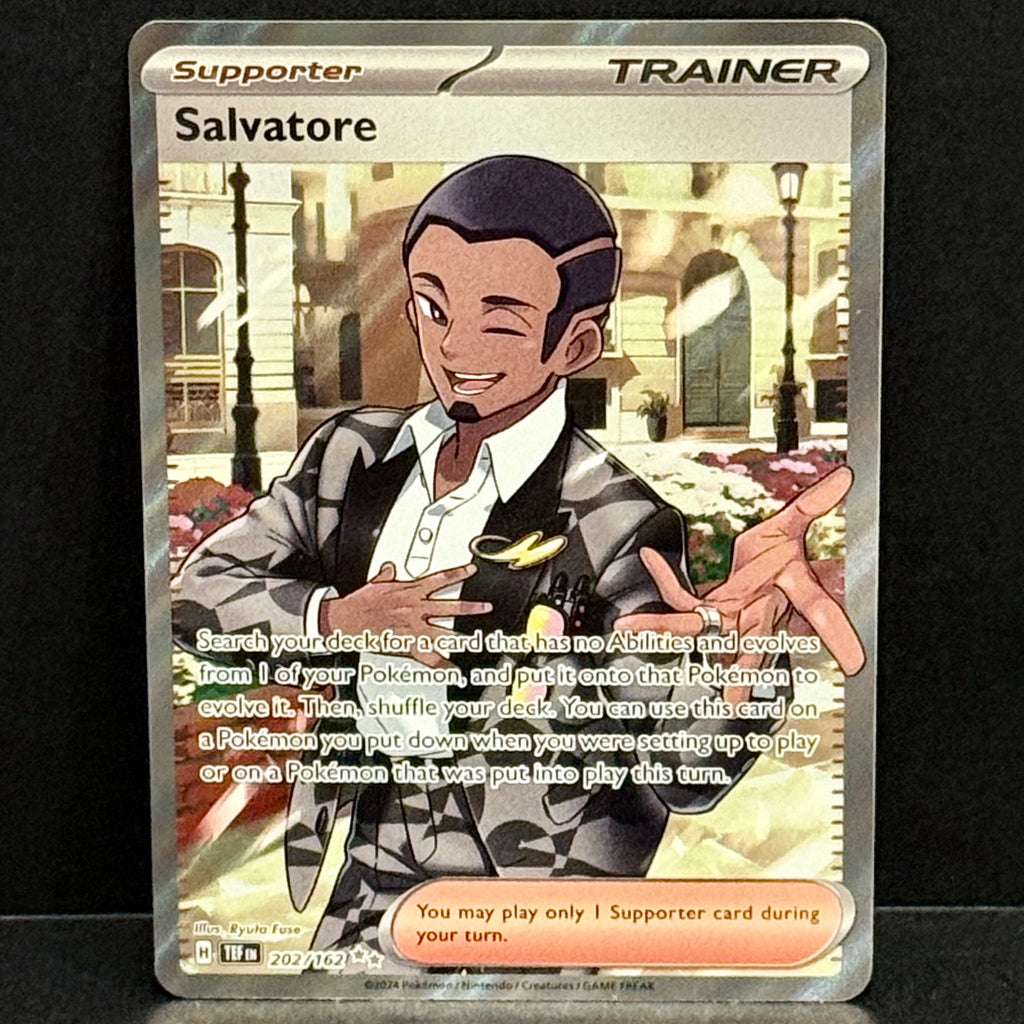 2024 Pokemon Temporal Forces 202/162 Salvatore Ultra Rare