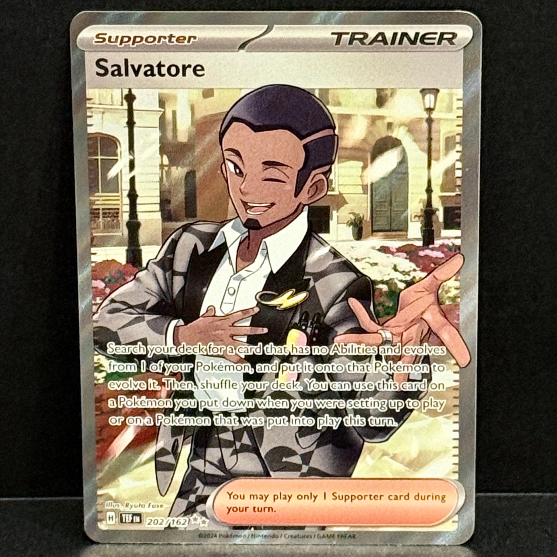 2024 Pokemon Temporal Forces 202/162 Salvatore Ultra Rare