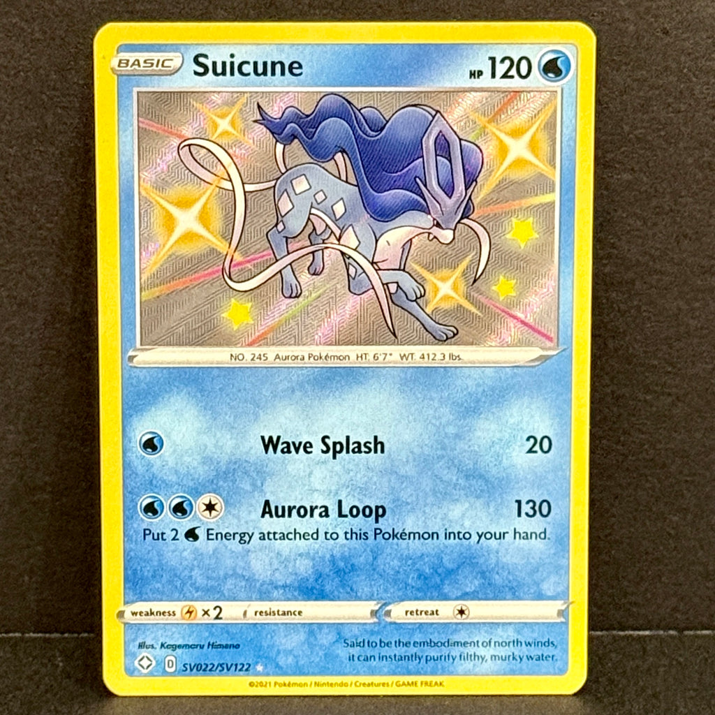 2021 Pokemon Shining Fates: Shiny Vault SV022/SV122 Suicune Shiny Holo Rare