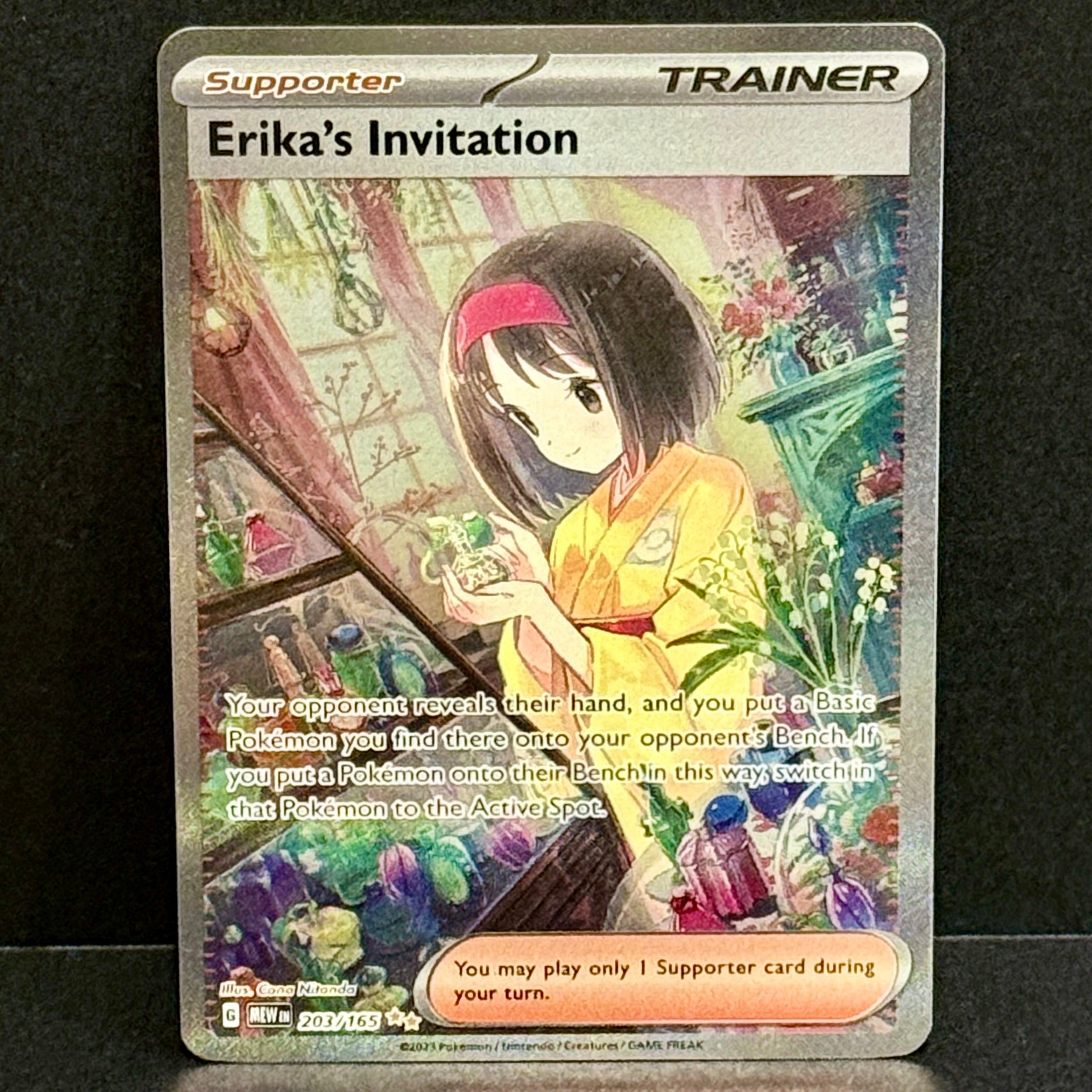 2023 Pokemon SV 151 203/165 Erika's Invitation Special Illustration Rare