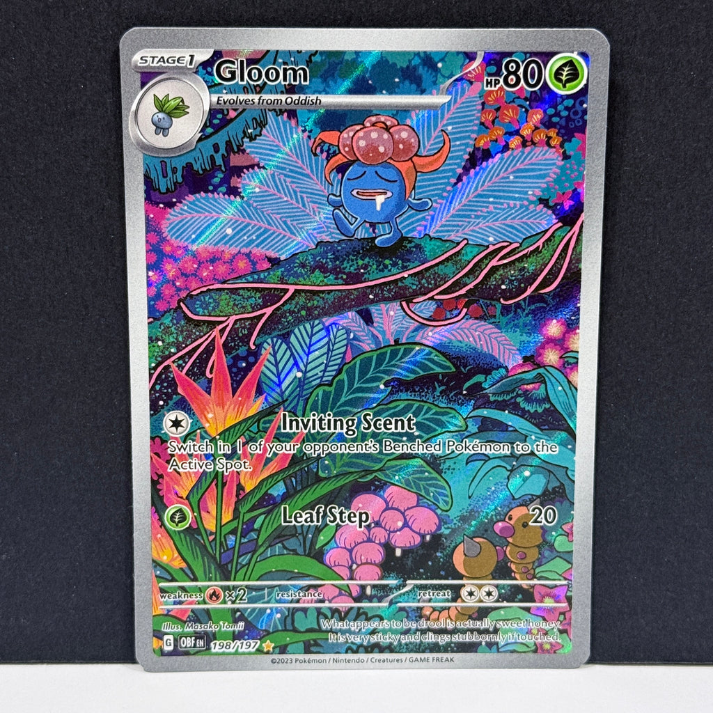 2023 Pokemon Obsidian Flames 198/197 Gloom Illustration Rare