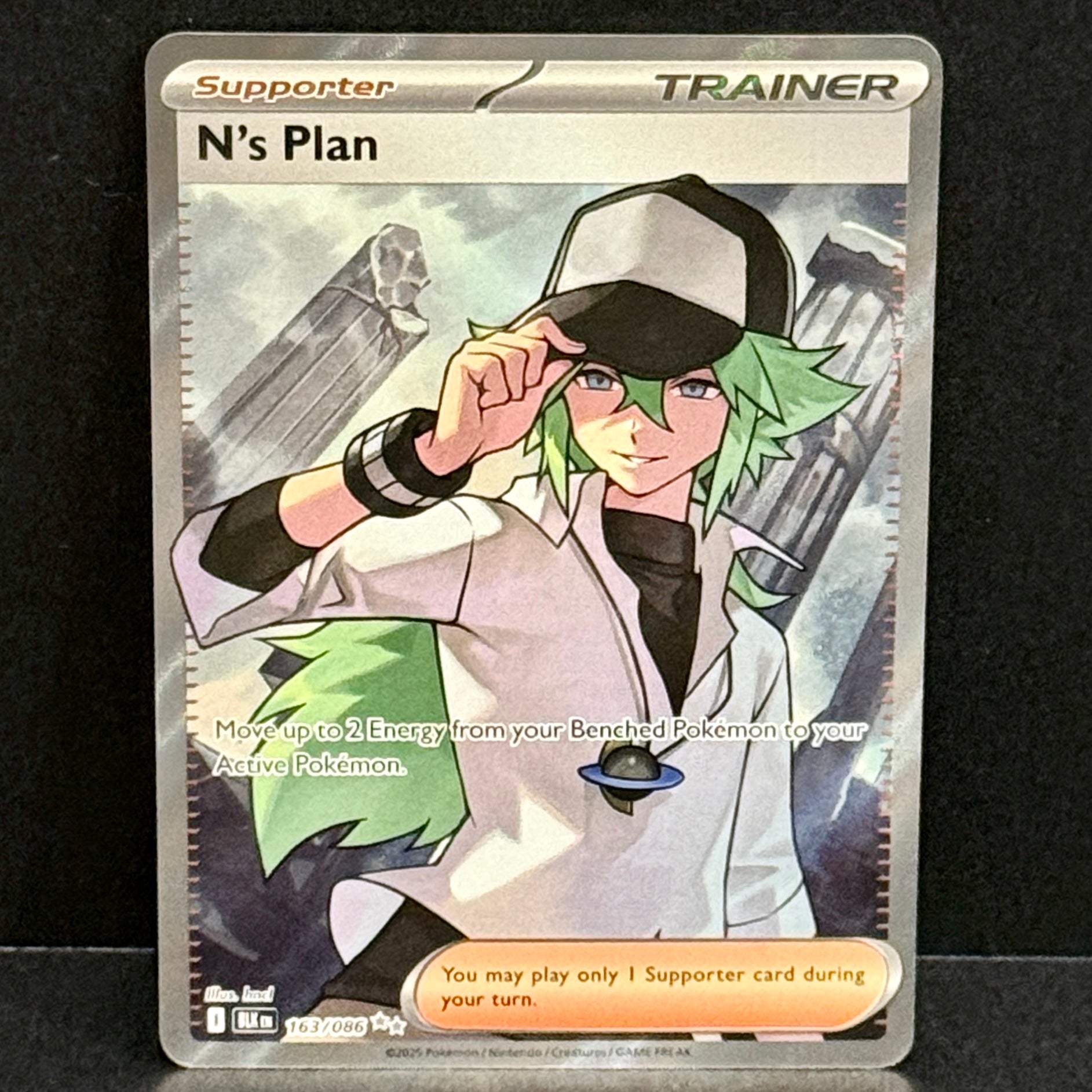 2025 Pokemon Black Bolt 163/086 N's Plan Ultra Rare