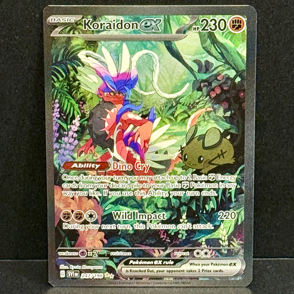 2023 Pokemon Scarlet Violet Base Set 247/198 Koraidon EX Special Illustration Rare