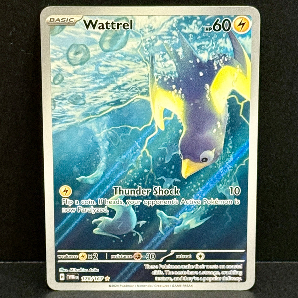 2024 Pokemon Twilight Masquerade 178/167 Wattrel Illustration Rare