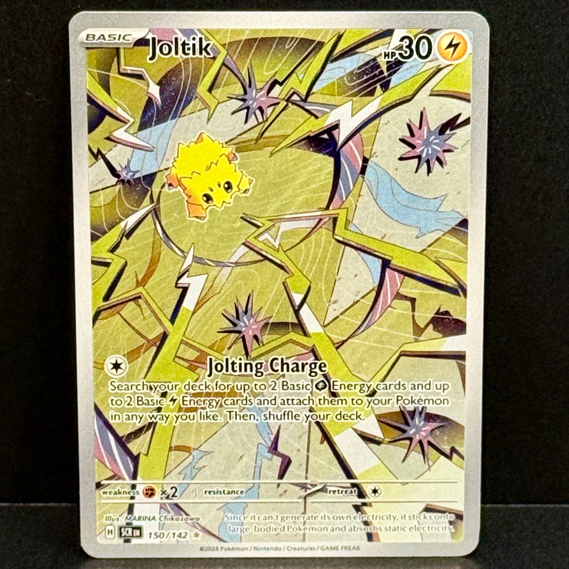 2024 Pokemon Stellar Crown 150/142 Joltik Illustration Rare