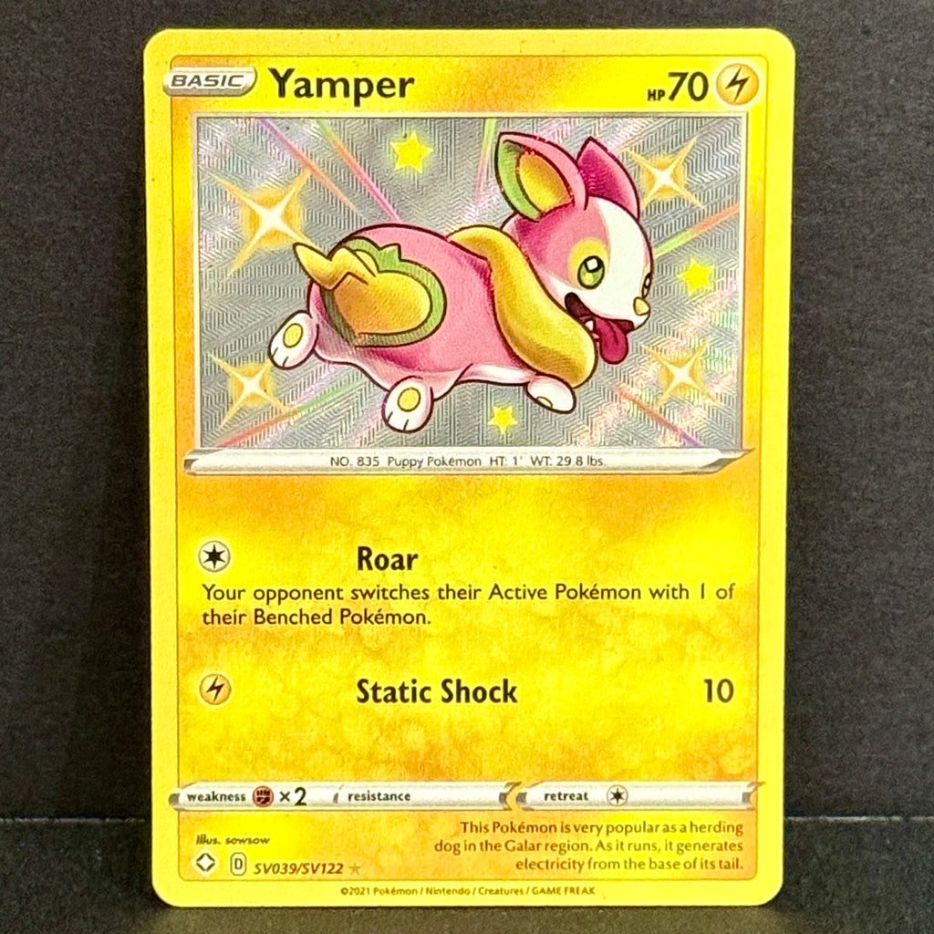 2021 Pokemon Shining Fates: Shiny Vault SV039/SV122 Yamper Shiny Holo Rare