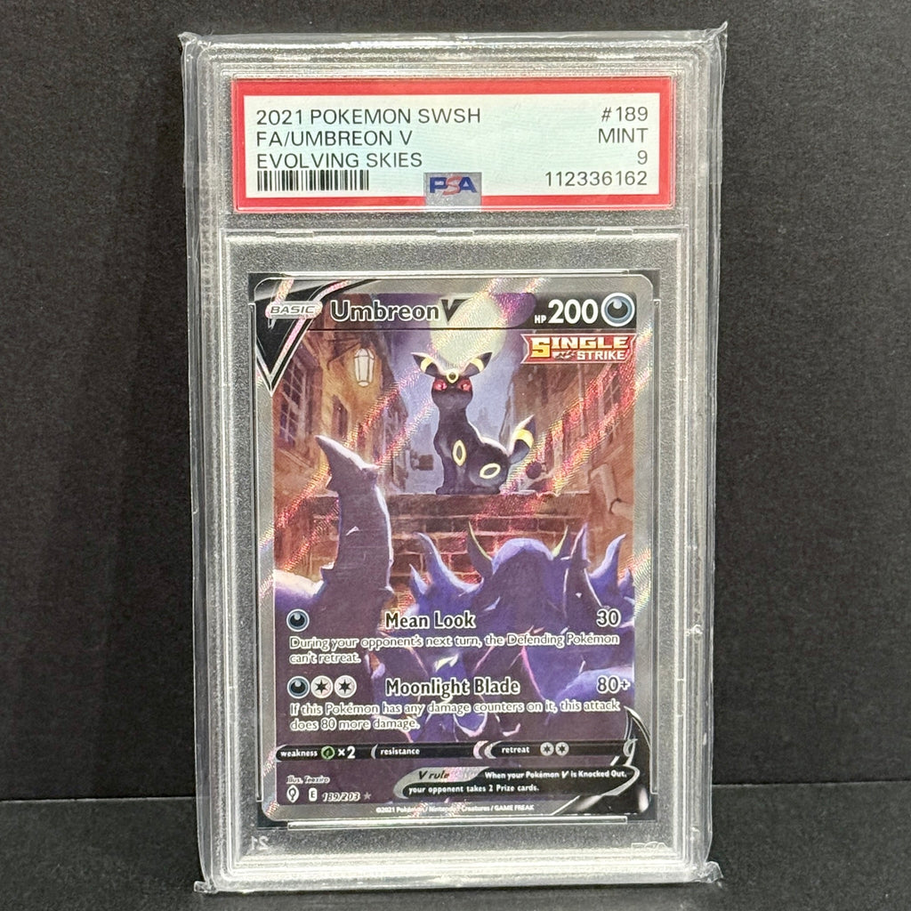 2021 Pokemon Evolving Skies 189/203 Umbreon V Ultra Rare Alternate Full Art PSA 9