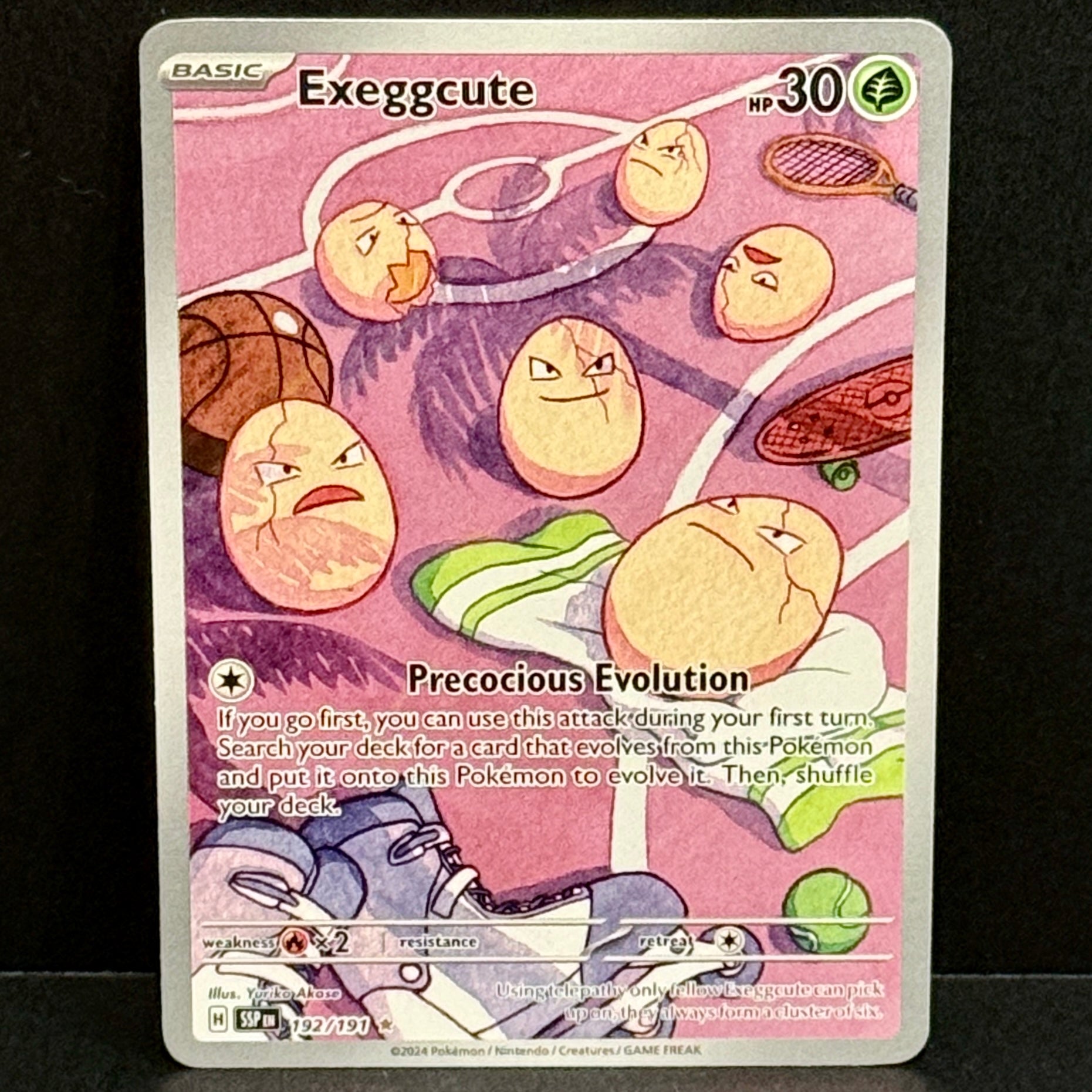 2024 Pokemon Surging Sparks 192/191 Exeggcute Illustration Rare