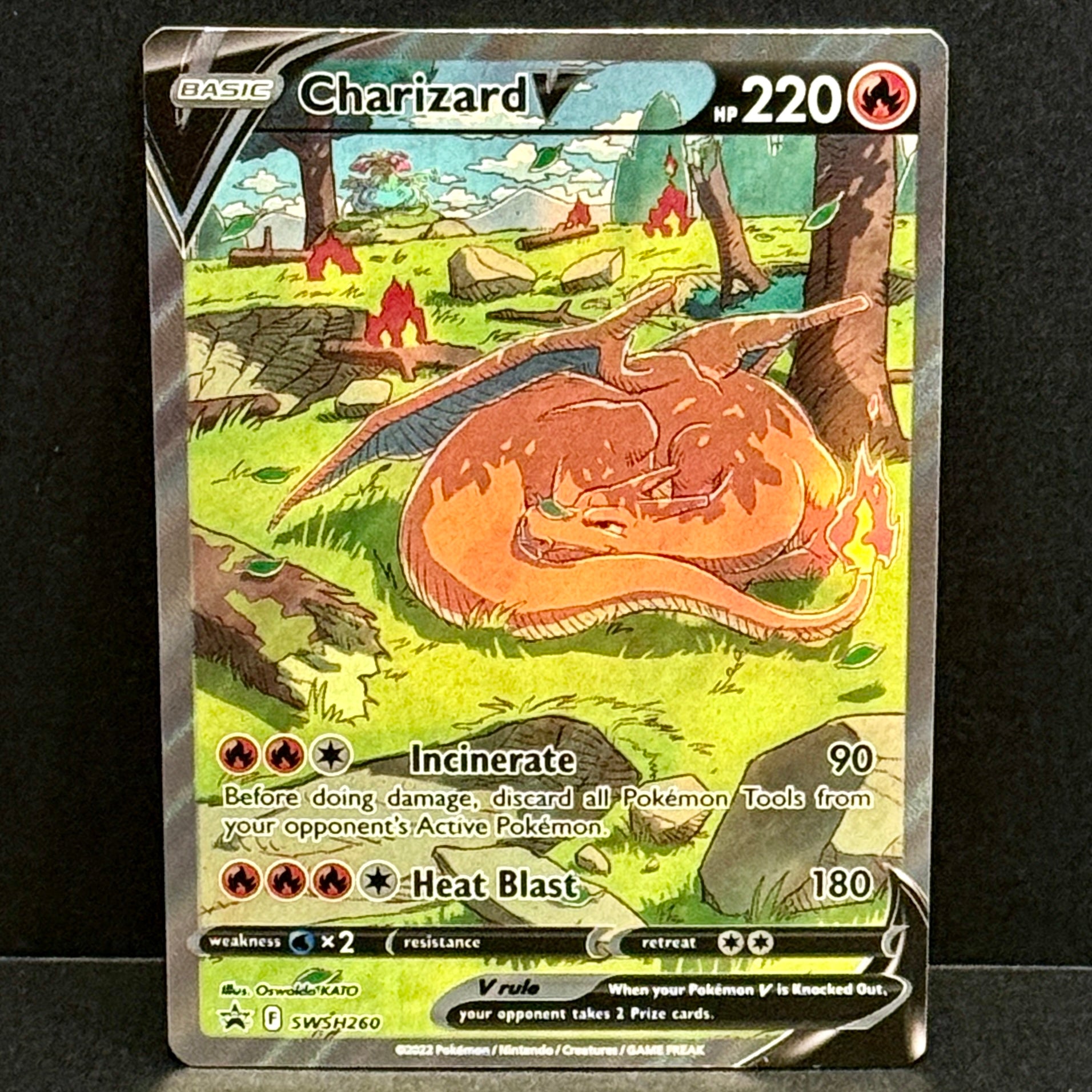 2022 Pokemon Sword Shield Promo SWSH260 Charizard V Promo