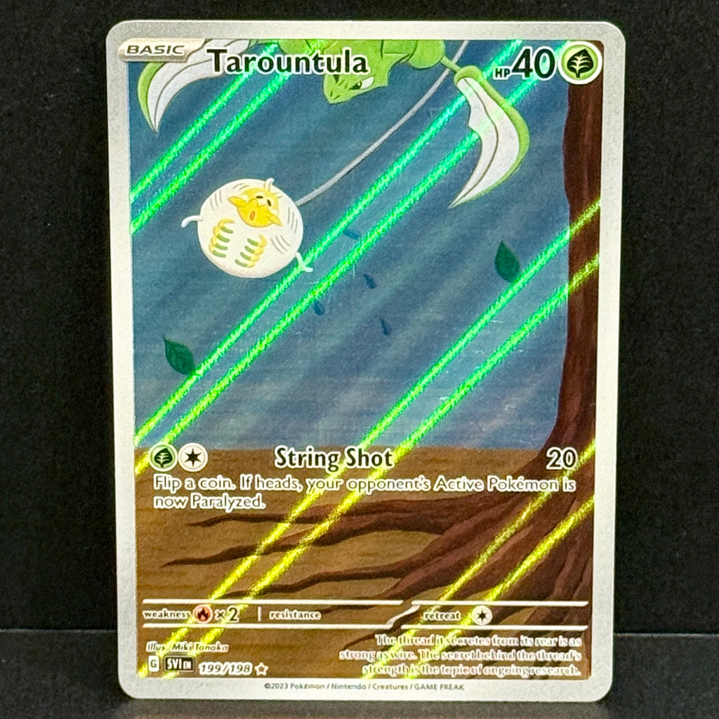 2023 Pokemon Scarlet Violet Base Set 199/198 Tarountula Illustration Rare