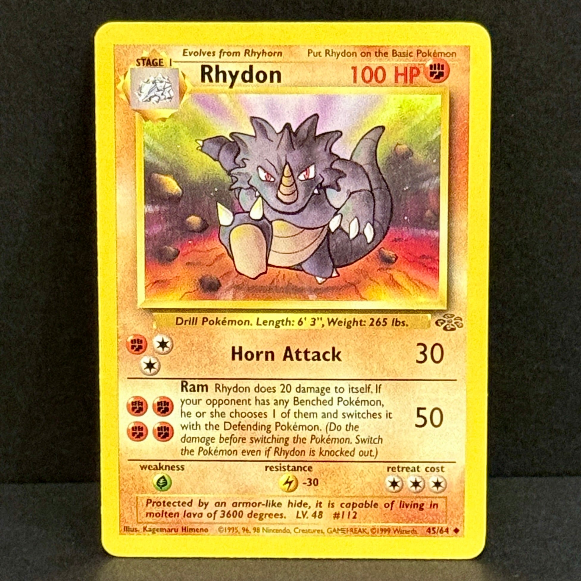 2000 Pokemon Neo Genesis Rhydon 45/64 Common