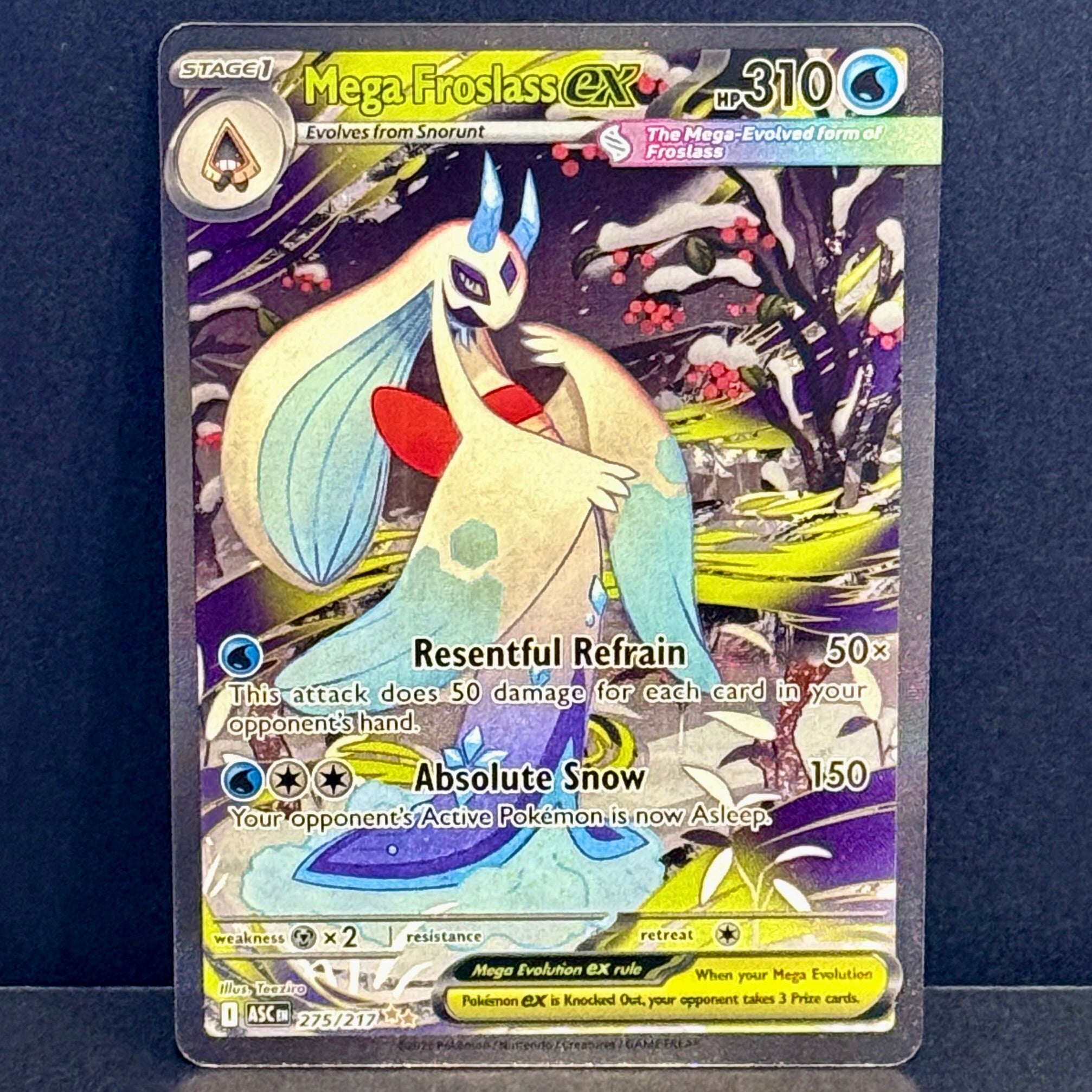 2026 Pokemon Ascended Heroes 275/217 Mega Froslass EX Special Illustration Rare